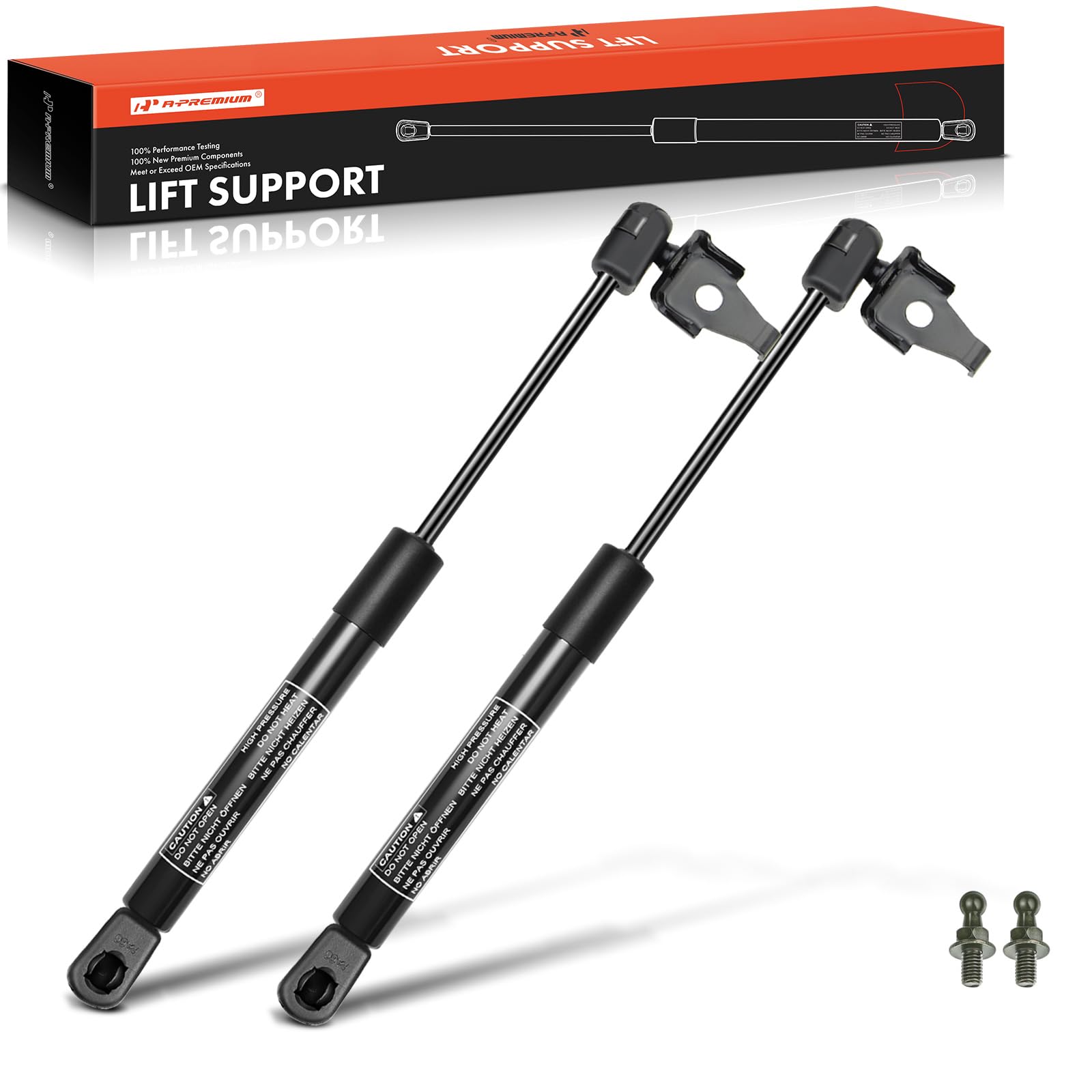 A-Premium Front Hood Lift Supports Shock Struts Replacement For Toyota Camry 1997-2001 2-Pc Set