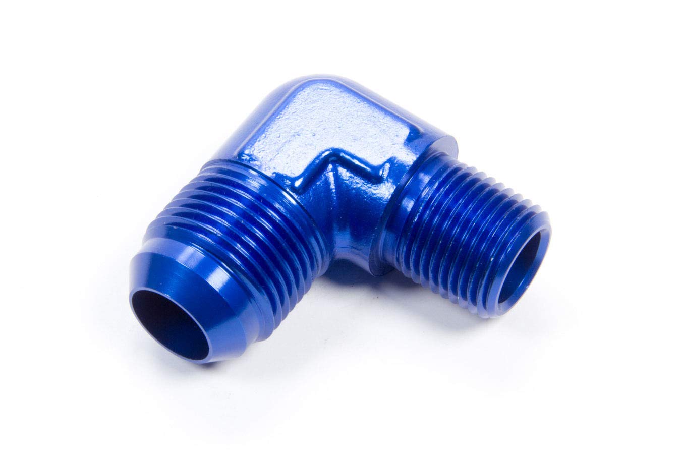 Aeroquip Fcm2017 Blue Anodized Aluminum -12An Male To 1/2 90-Degree Pipe Adapter