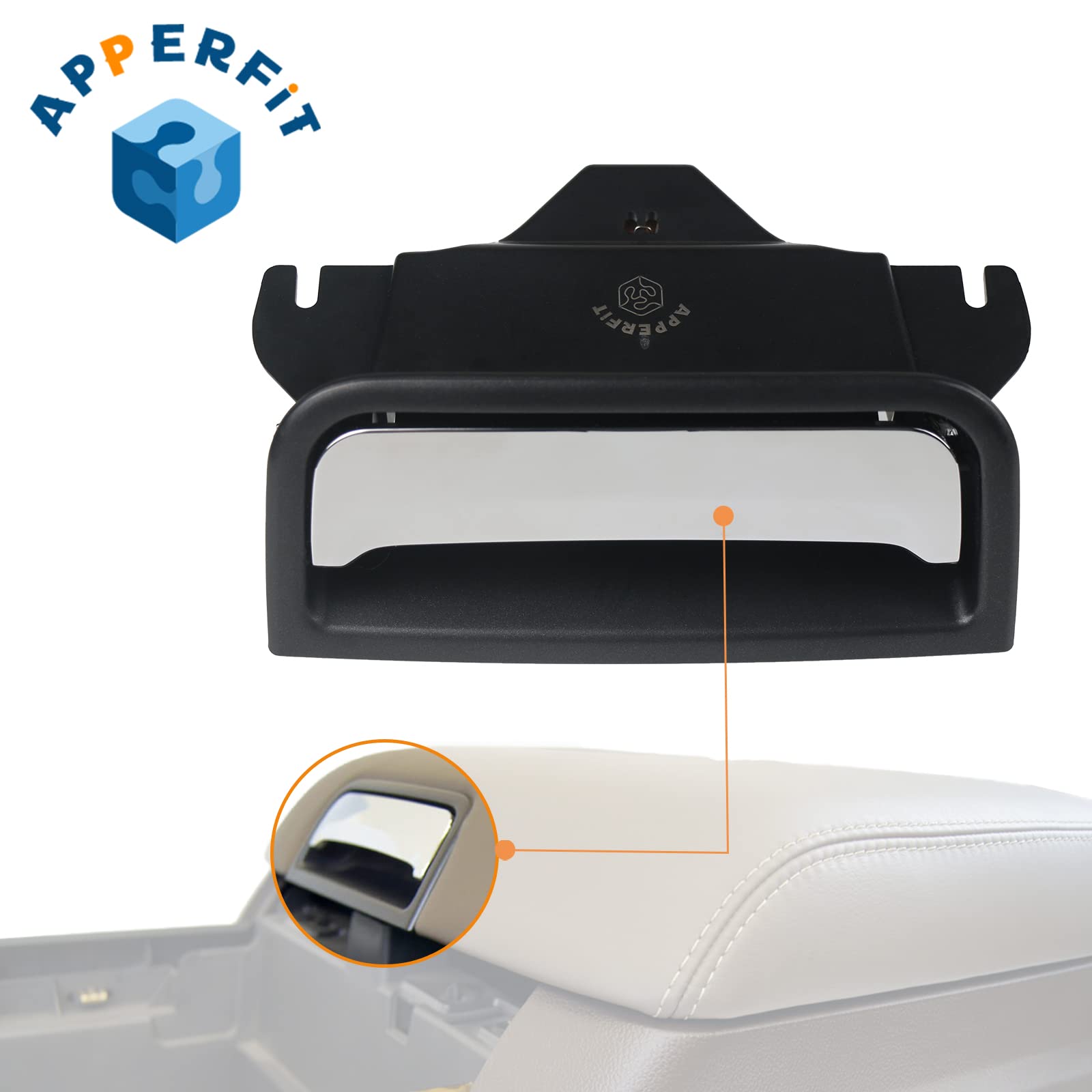 APPERFiT Center Console Latch Handle (Chrome) 22861304 Compatible with 2014-2020 Chevy Silverado & GMC Sierra 1500 2500 HD 3500