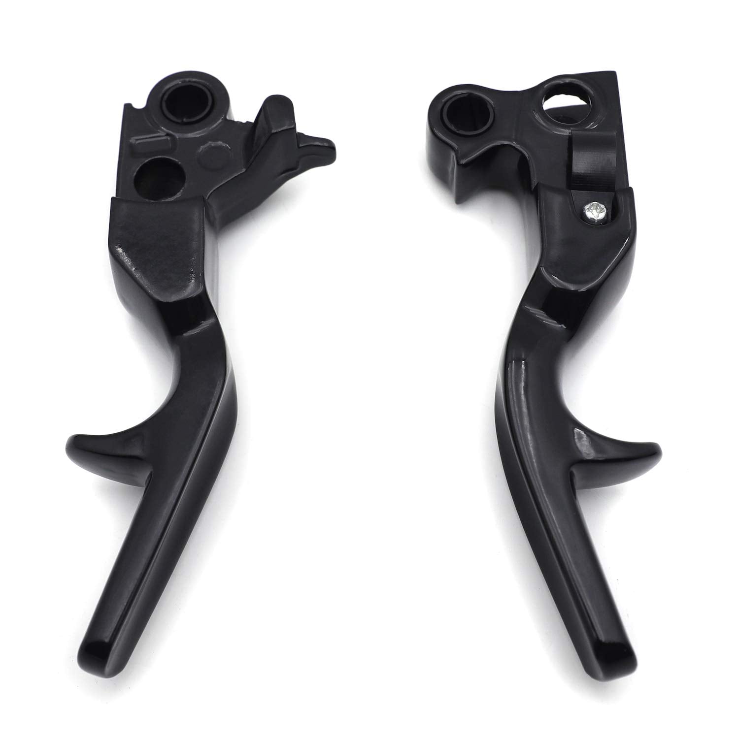 XKH- Short Hand Brake Clutch Lever (Black) Replacement of Motorcycle Parts Compatible with 96-03 Harley XL 96-12 Softail 96-07 T