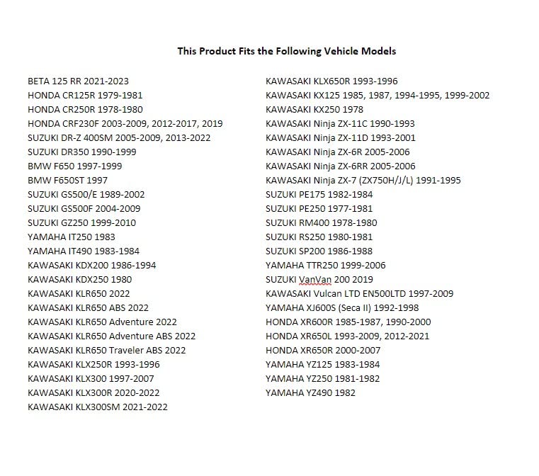 Tusk 520 O-Ring Chain 520X110 - Klr650 Adventure 2022