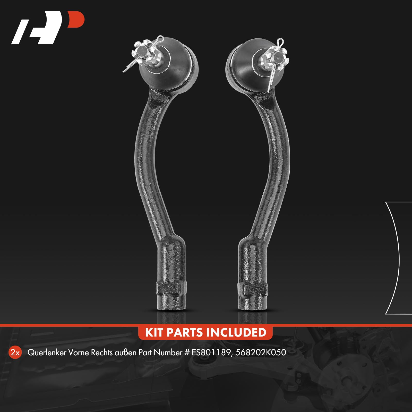 A-Premium Front Outer Tie Rod Ends - 2 Pack, Compatible with Kia Soul 2010-2013, Durable Steering Components