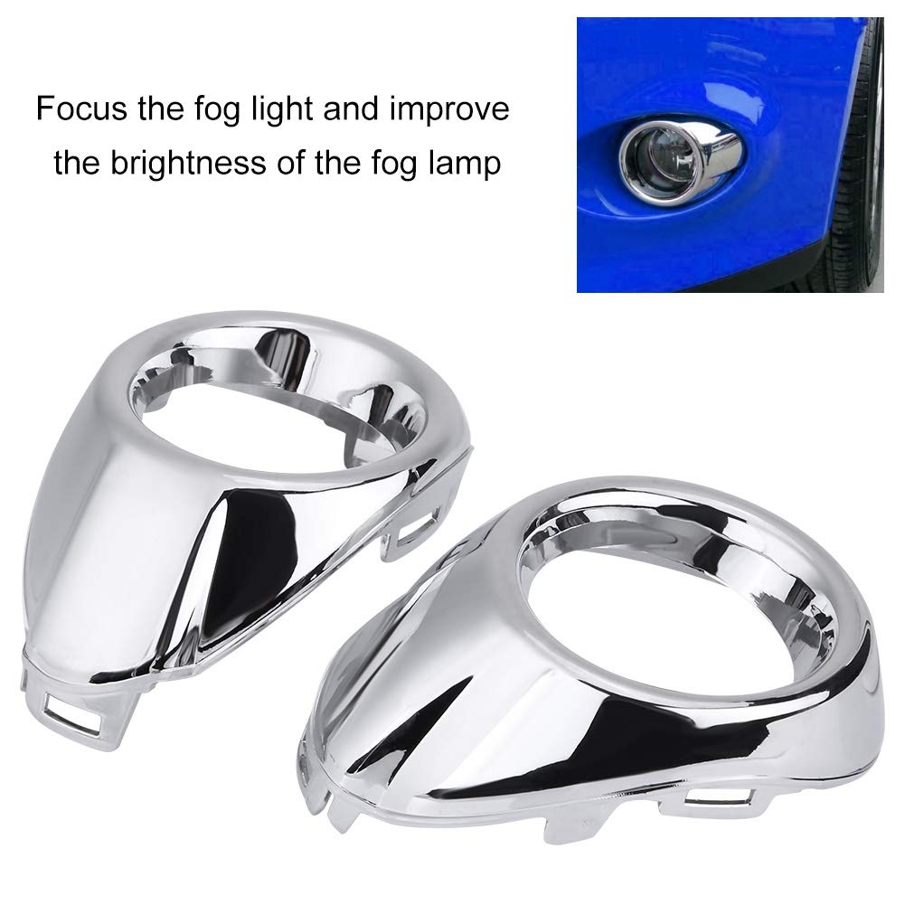 Aramox Fog Light Cover, 1Pair Front Bumper Fog Light Fog Lamp Bezel Cover Trim For Focus 2012-2014
