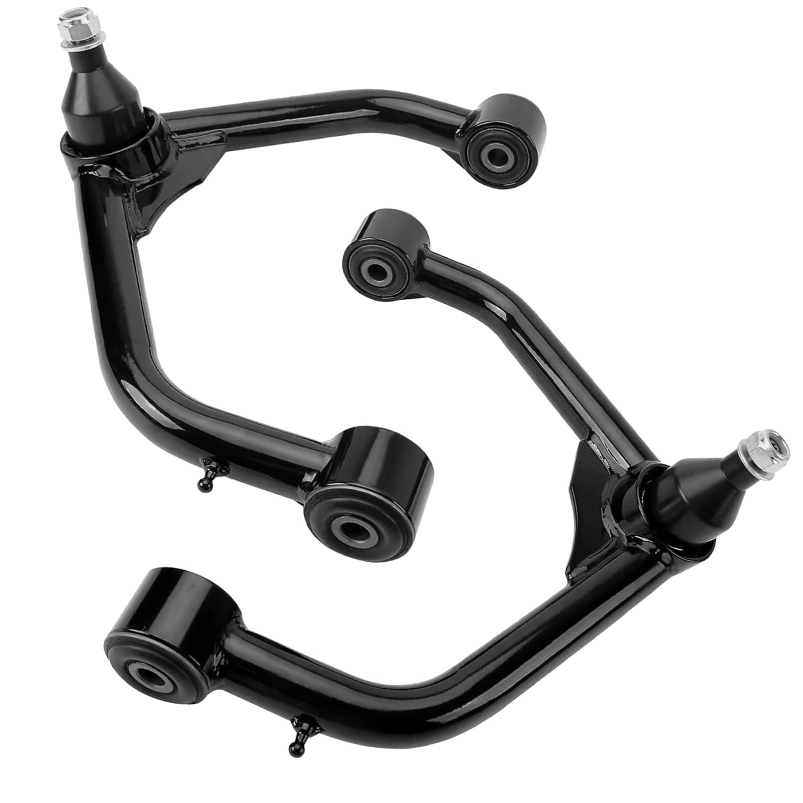 FUTAINEW 2-4 Lift Front Upper Control Arm for Dodge Ram 1500 (2009-2010, 2011-2024) | Adjustable Control Arms, Black OEM Replace