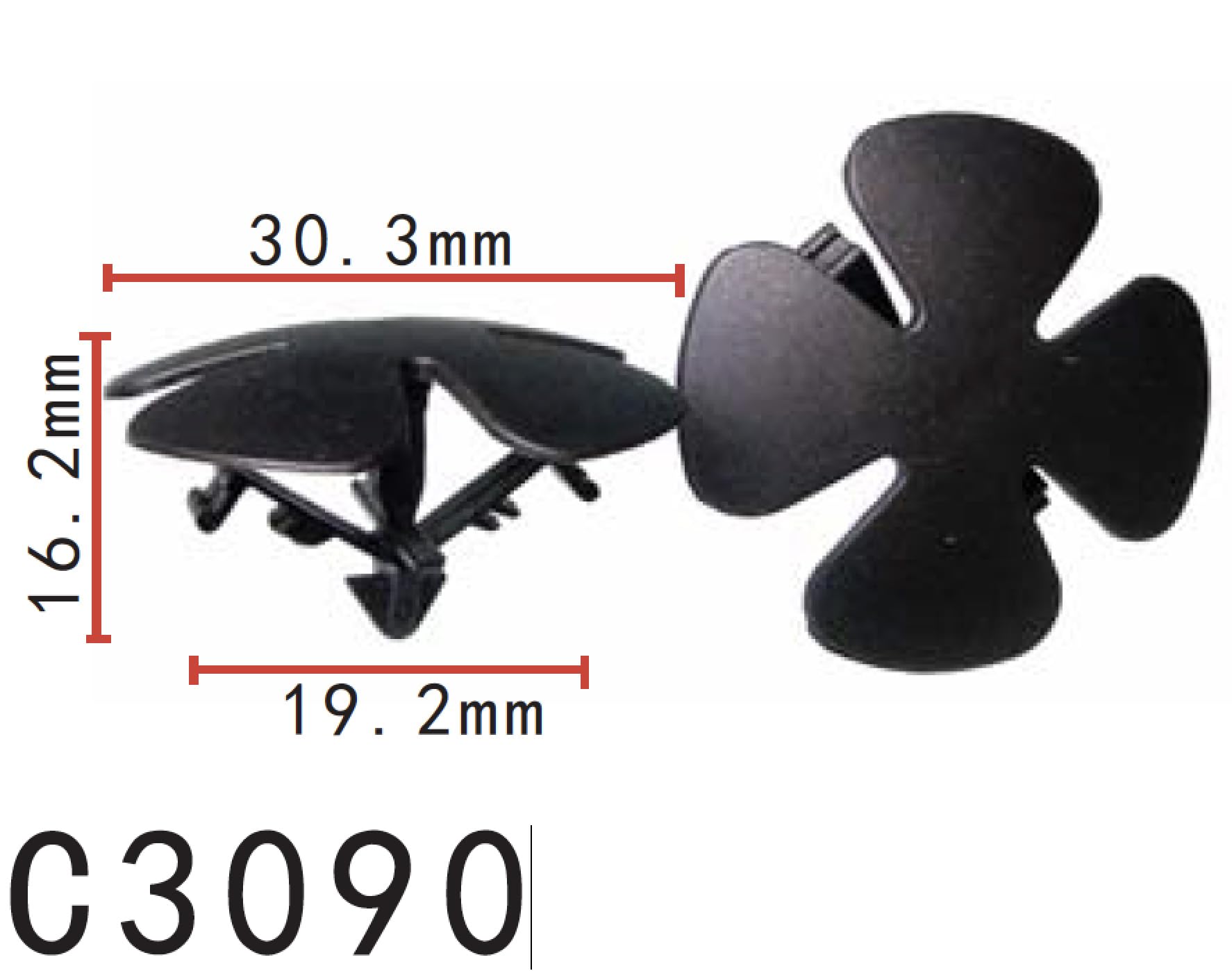 Autobahn88 Retainer Clip For Hood Insulation, Compatible With Honda (Oem: 91501Swa003) (Pack Of 20)