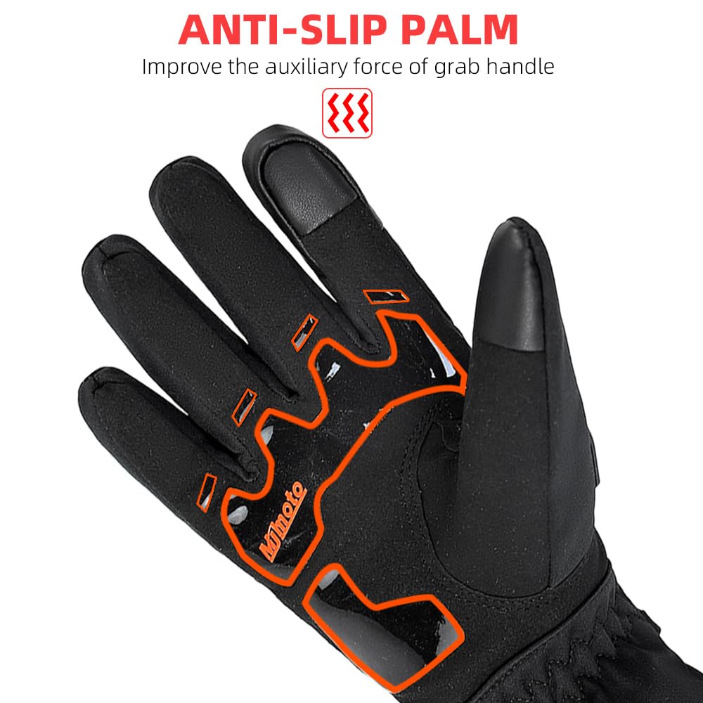 mjmoto Motorcycle Gloves Windproof Waterproof Guantes Moto Women Motorbike Riding Gloves Touch Screen Moto Motocross Gloves Wint