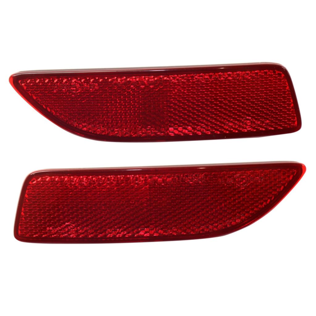 For 2011-2013 Toyota Corolla Pair Driver and Passenger Side Rear Bumper Reflector DOT Certified TO1184102 TO1185102 - Replaces 8