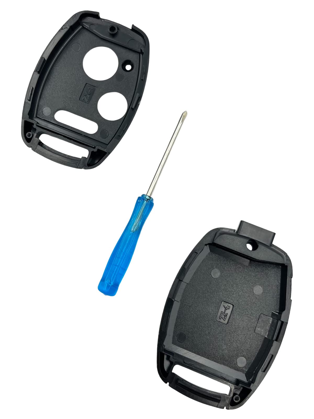 Cutting Not Required - Replacement Keyless Entry Remote Key Fob Shell Case fits Honda Accord/Civic/CR-V/Fit/Odyssey/Pilot/Ridgel