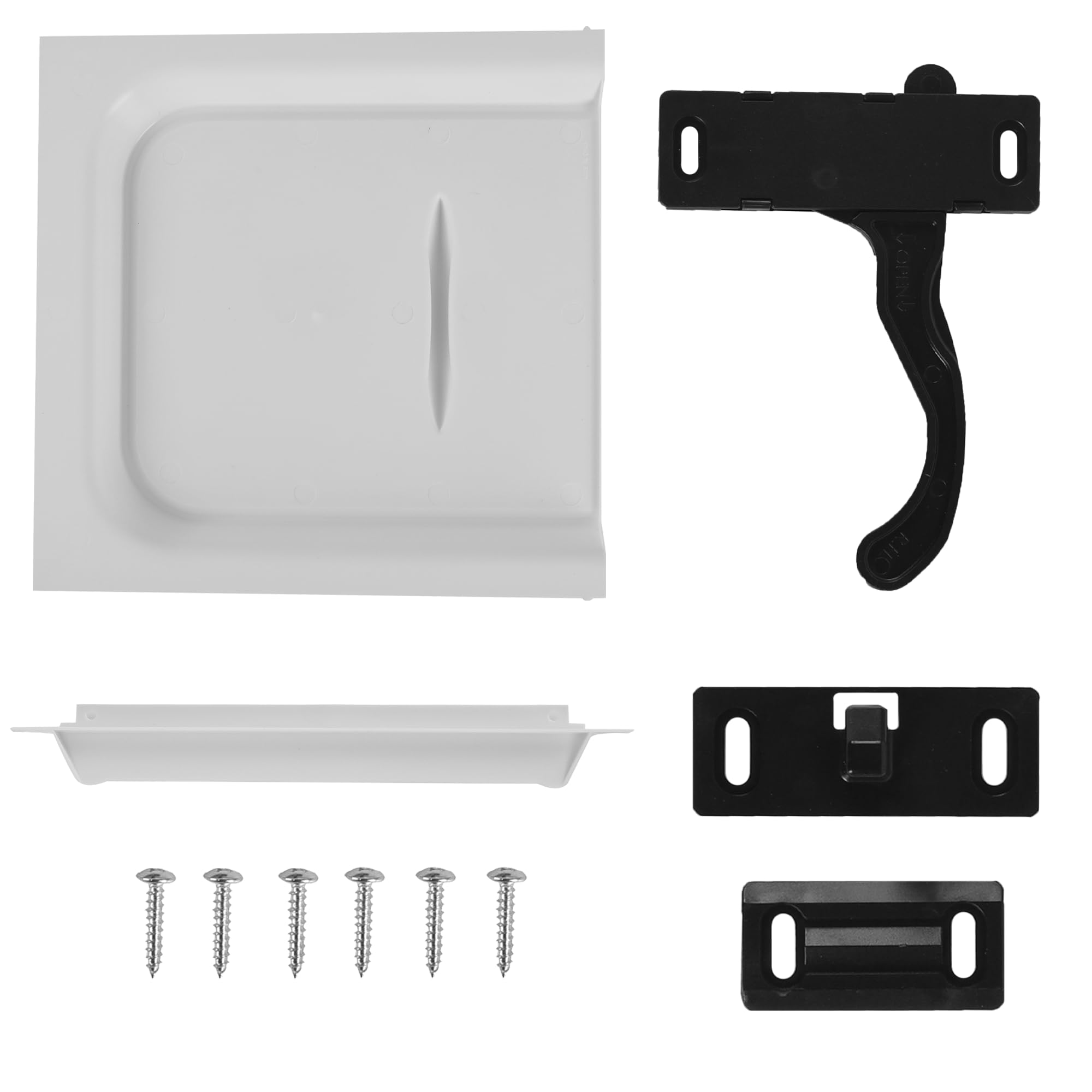 Aussio RV Screen Door Latch Handle Kit (Right Hand) and Slide 12 Panel for RV Trailer Camper Motor Home Entry Door Hardware wi