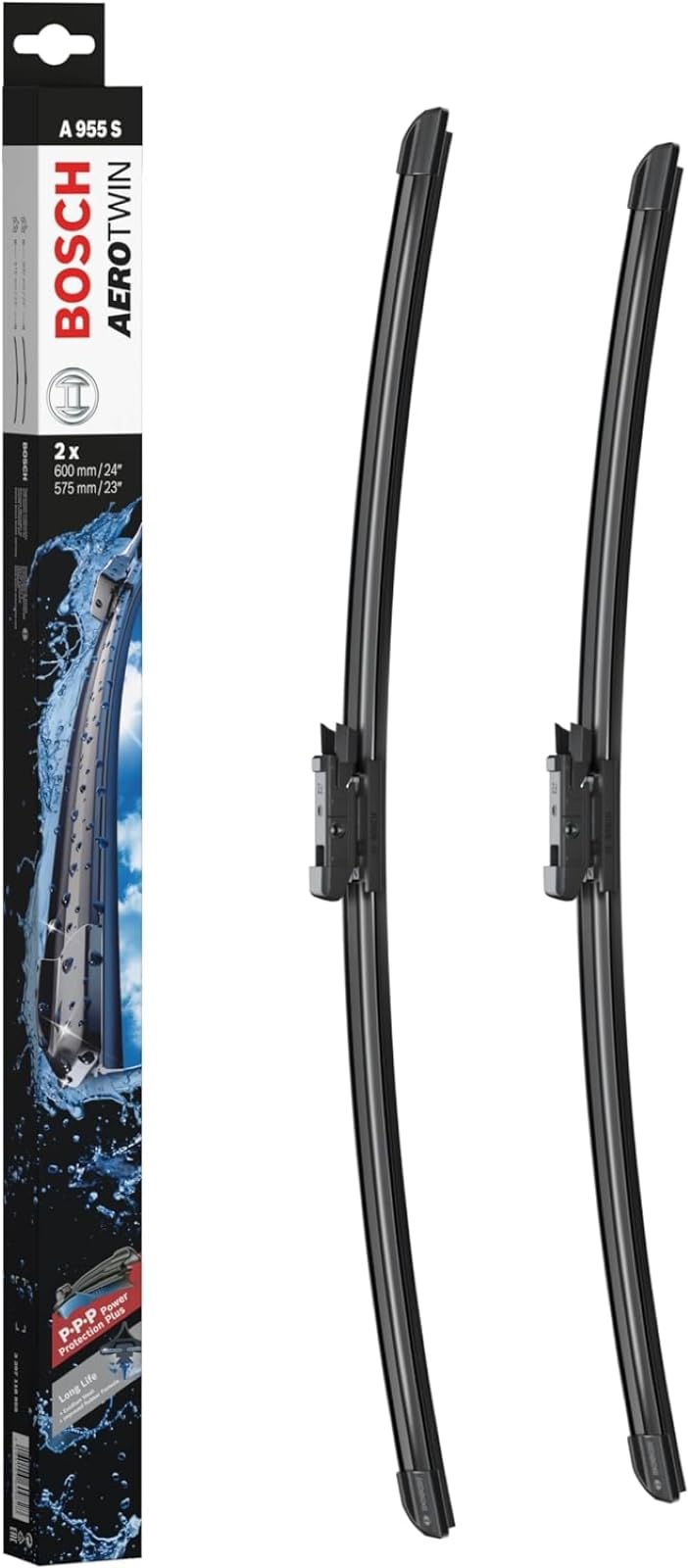 Bosch 3397118955 Aerotwin Oe Replacement Wiper Blades Driver & Passenger Side - Set Of 2 (24'' & 23'') Top Lock