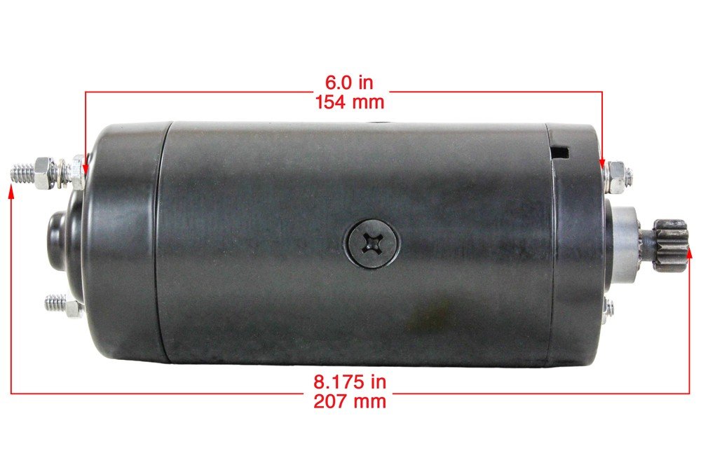 RAREELECTRICAL NEW 12 VOLT STARTER MOTOR COMPATIBLE WITH HARLEY DAVIDSON XLH XLCH SPORTSTER 1000CC 1975-1985 PRESTOLITE 3145866B 31458-66B P66A