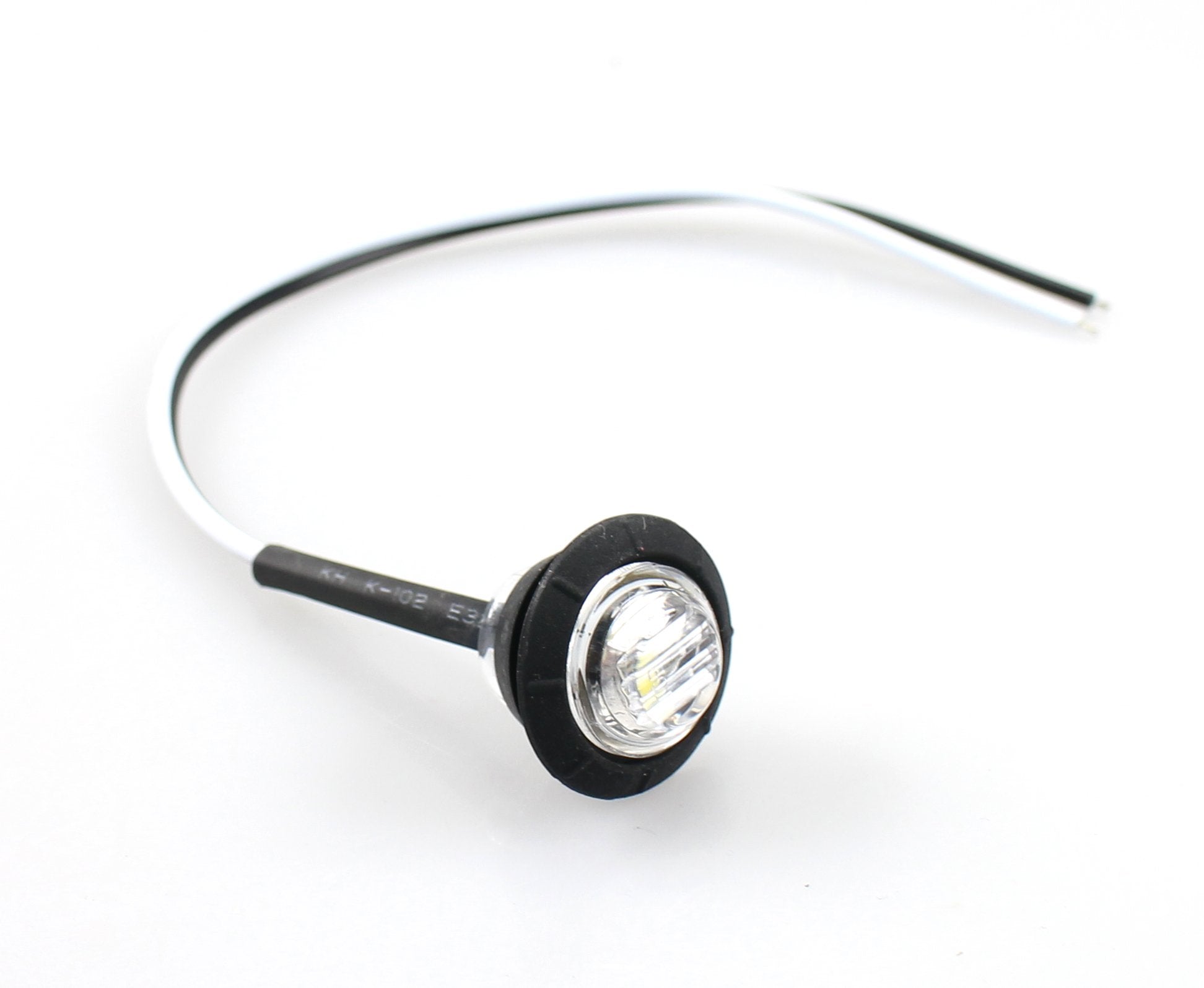 Tmh (Pack Of 20 3/4 Inch Mount Clear Lens Amber Led Clearance Bullet Marker Lights, Side Led Marker Lights For Trailer Truck Rv