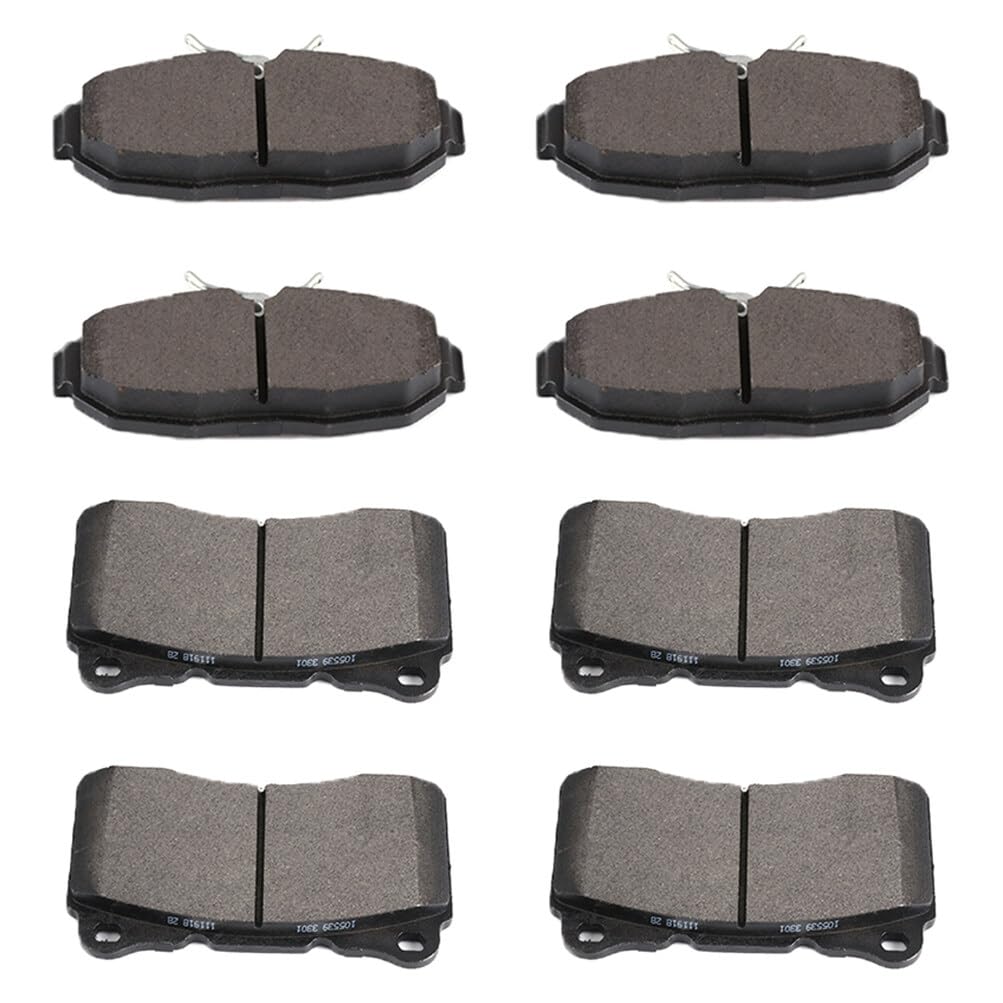 Scitoo D1050 D1082 Semi-Metal Brake Pads Kits Front & Rear Replacement For Ford For Mustang 2007 2008 2009 2010 2011