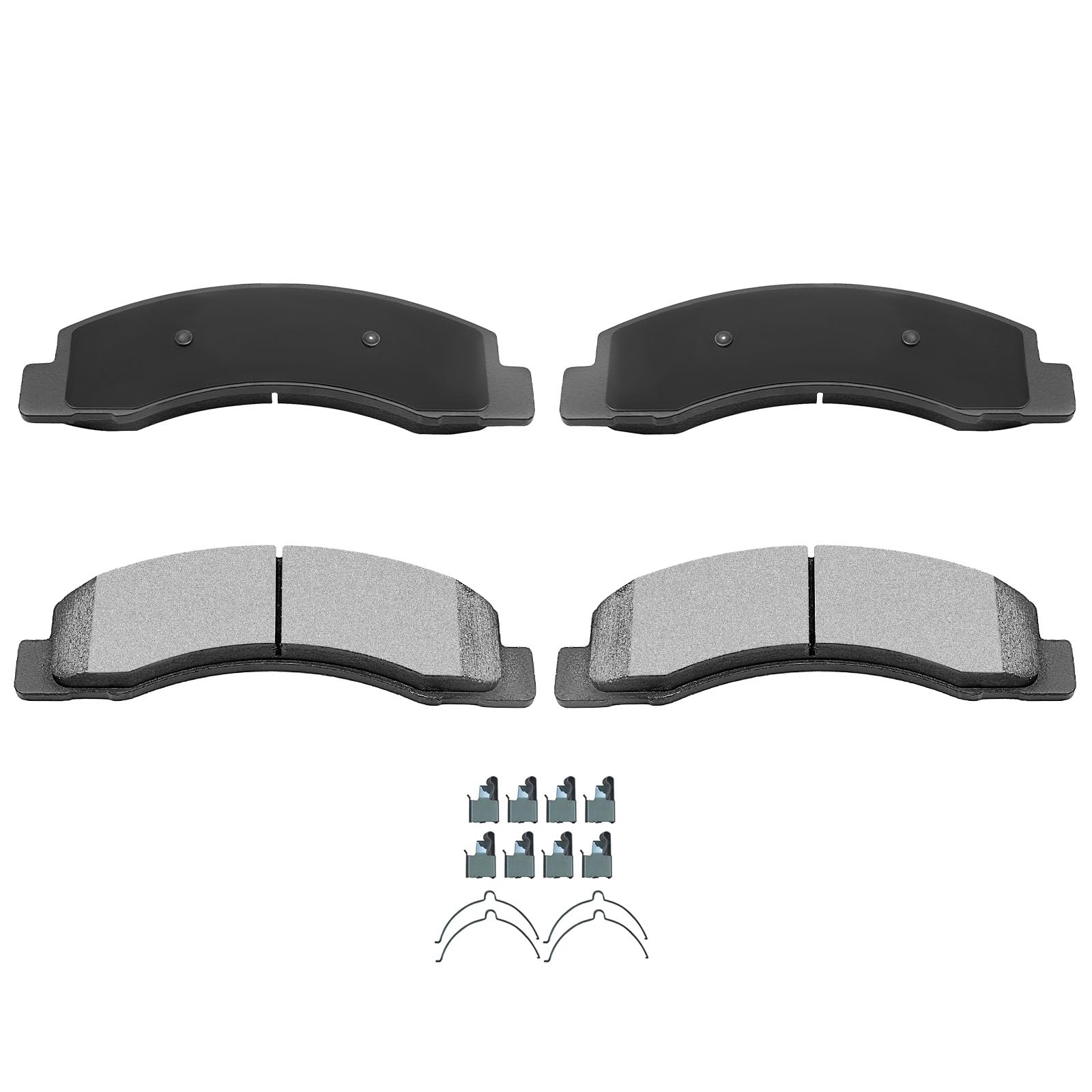 Automuto 4Pcs Front Ceramic Disc Brake Pads Set D824 - For Ford Excursion 2000-2005, F-250 Super Duty 1999-2004, F-350 Super Dut