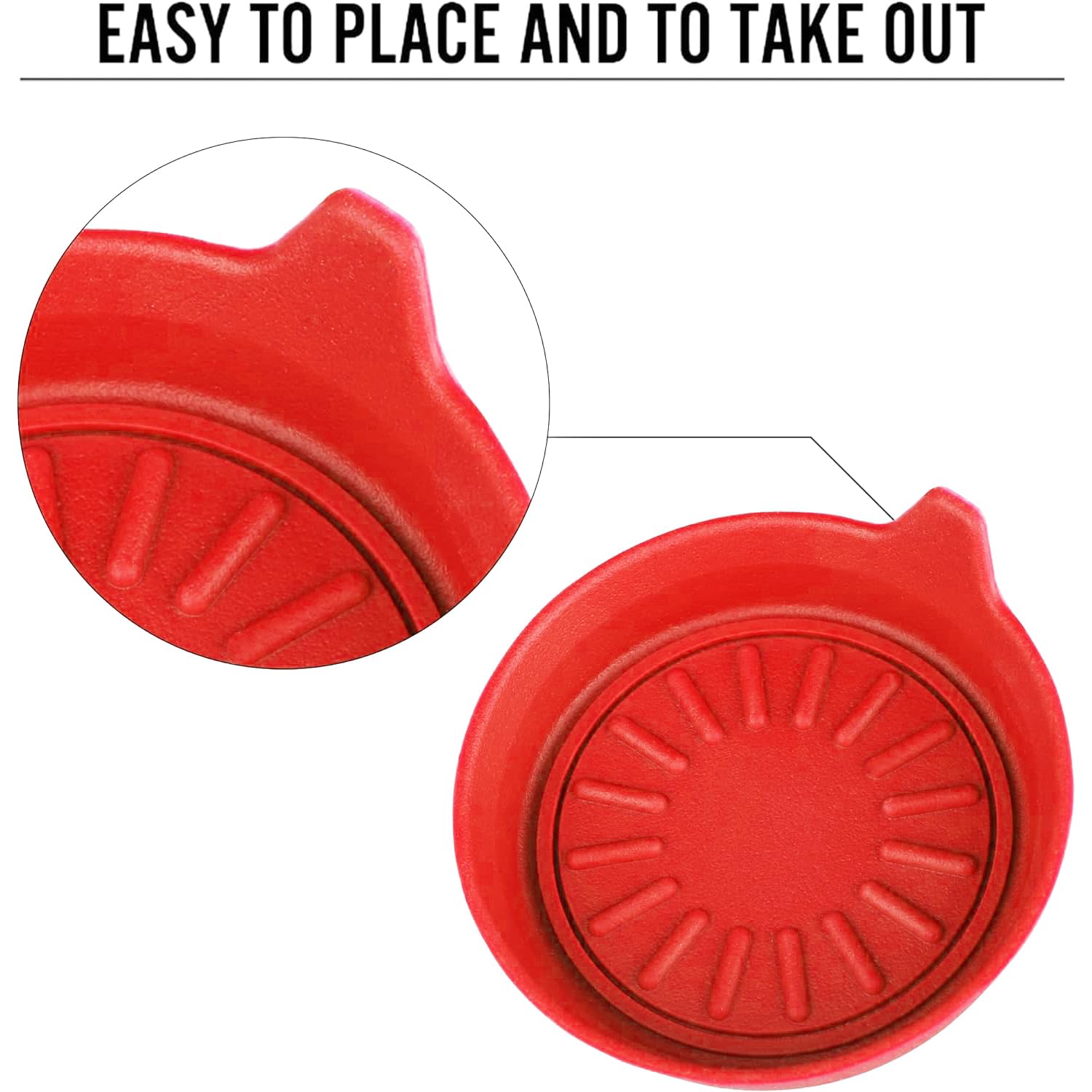 Seven Sparta Car Coasters For Cup Holders, Silicone Cup Holder Coasters, Universal Vehicle Coasters, Set Of 4 Pack, 3-1/8 '' Dia