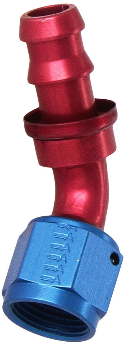 Aeroquip Fcm1523 Aluminum -08An Socketless 45-Degree Hose Fitting