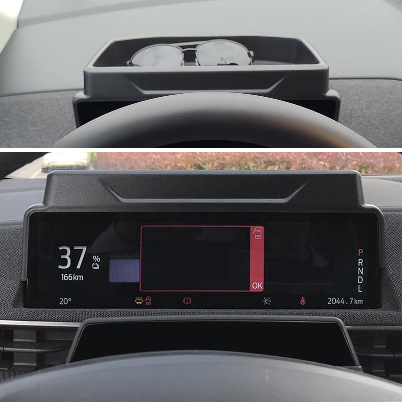 Bestevmod Aosk Center Console Organizer & Dash Tray & Screen Back Organizer Compatible With 2021-2024 Mustang Mach E Accessories