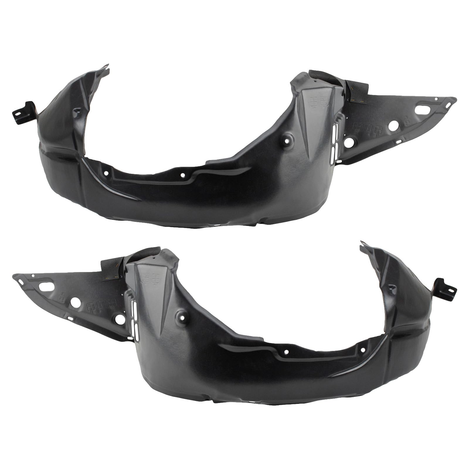 Trq Inner Fender Liner Set Compatible With 2007-2011 Nissan Altima Ni1248120 Ni1251135