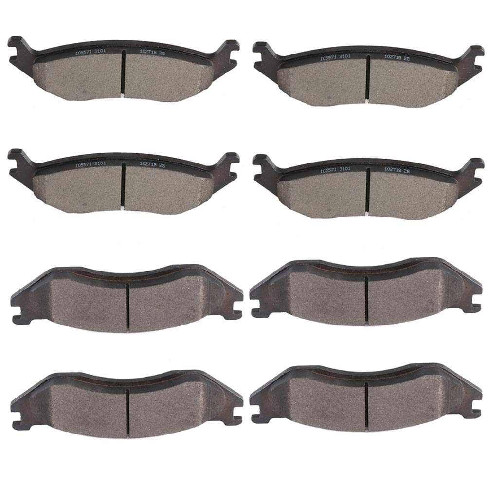 Ceramic Brake Pads Kits,Scitoo 8Pcs Brakes Pads Set Fit For 2003-2006 For Dodge For Durango,2002-2005 For Dodge For Ram 1500