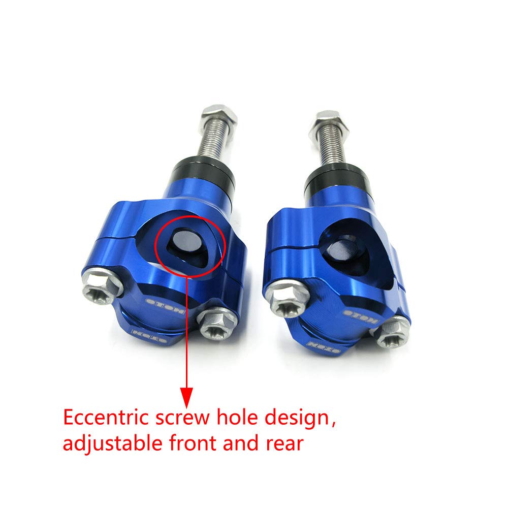 Otom Motorcycle Handlebar Clamp Cnc Aluminum Alloy Bar Clamps 28Mm Or 1 1/8' For Wr Rmz Kxf Crf Handlebar Riser (Blue, 10Mm)
