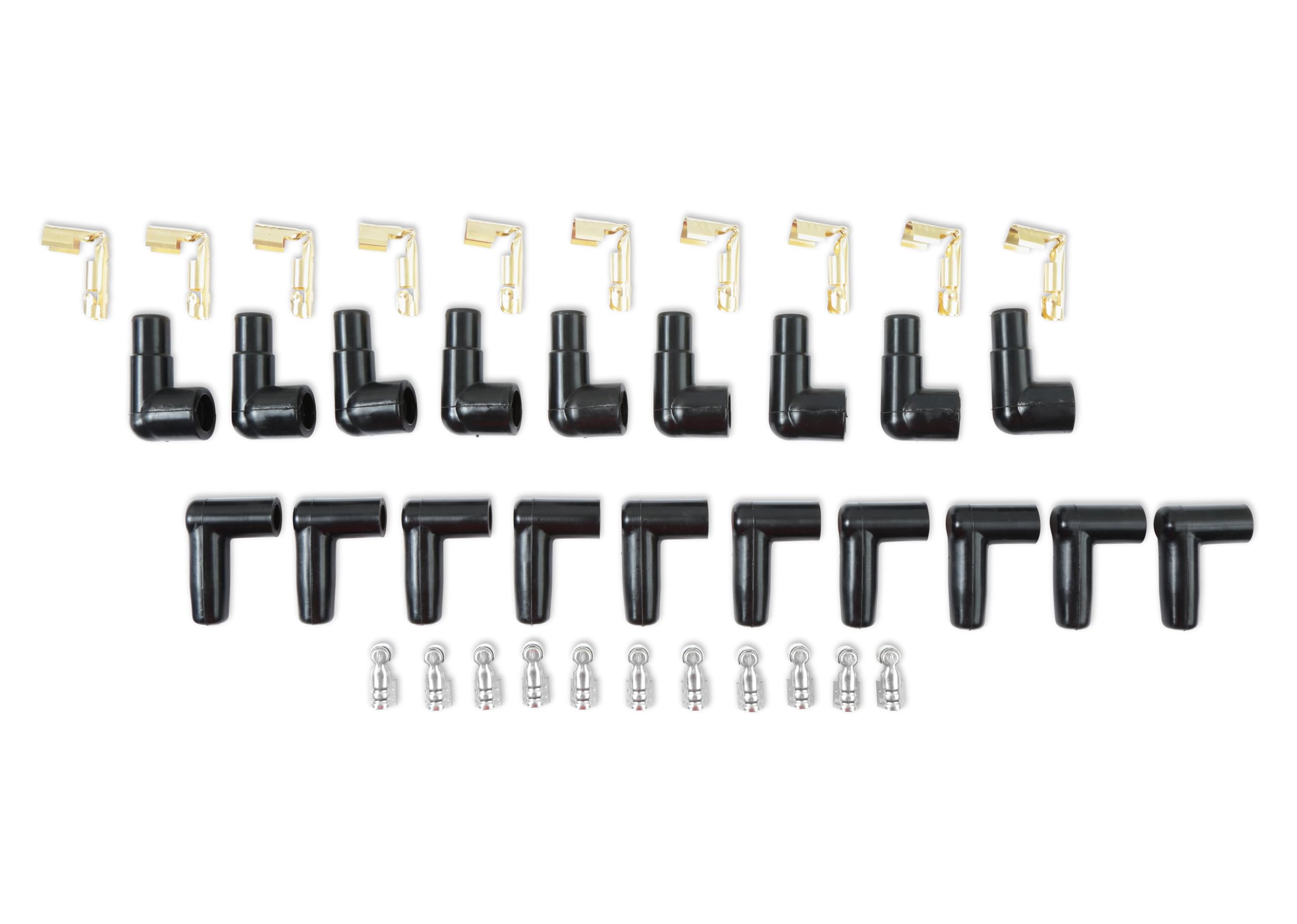 Accel 4041B Spark Plug Wire Set- 8Mm - Blue Wire With Blue 90 Degree Boots