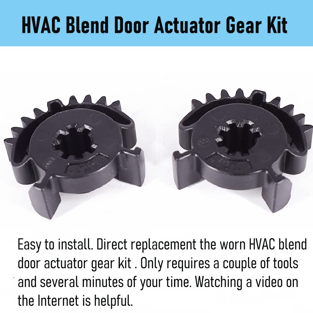 2Pcs Hvac Blend Door Actuator Gear Kit Fits For 2011-2018 Dodge Durango Jeep Grand Cherokee Replaces 68214880Aa 926-133 22133 06