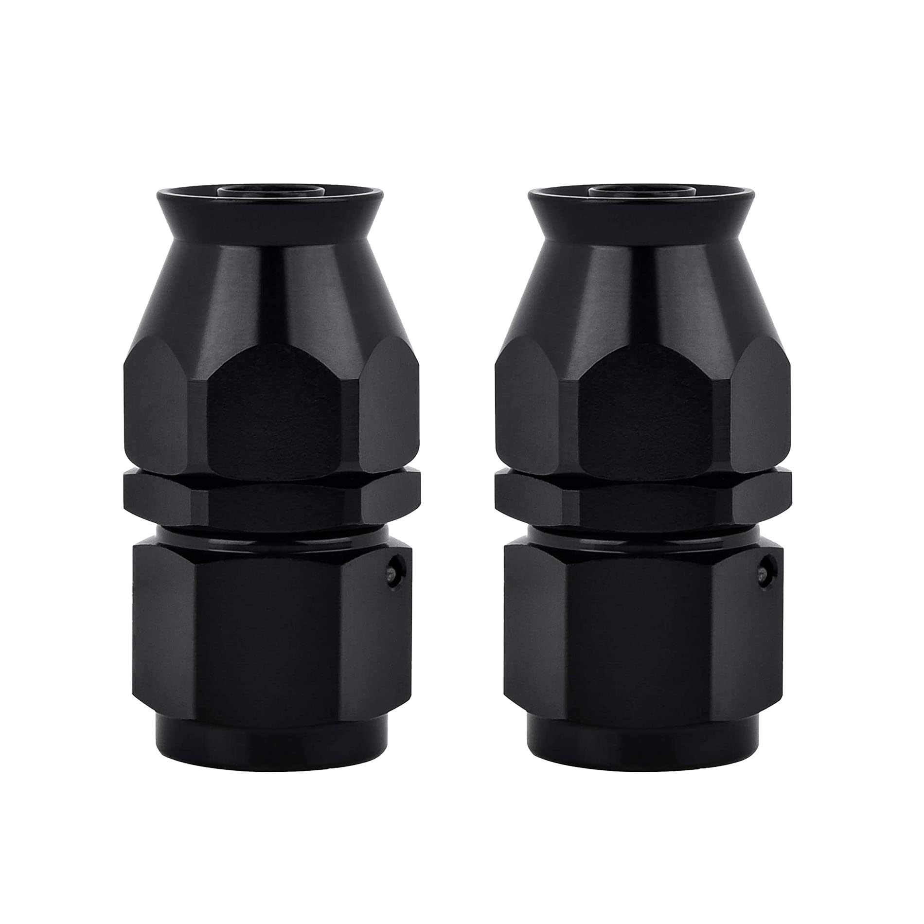 Evil Energy 4An Ptfe Hose End Fitting Straight Black For Ptfe Hose Only 2Pcs