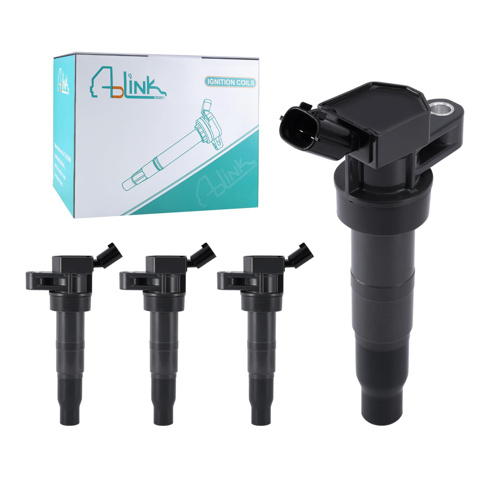 Aulink 4Pcs Uf611 Ignition Coil Pack For Kia Forte Koup Rondo Optima Sorento Sportage Borrego K900,For Hyundai Genesis Coupe San