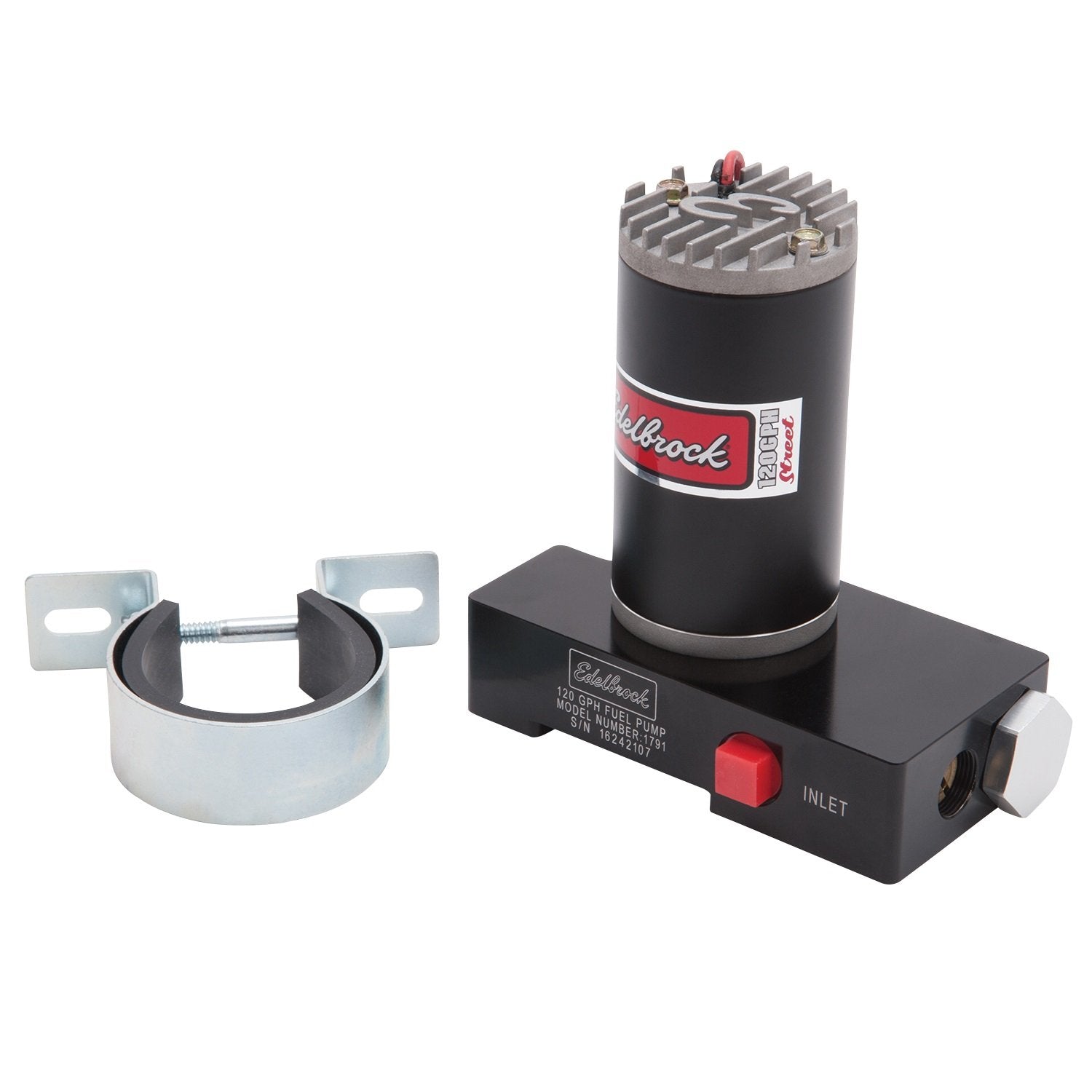 Edelbrock 1791 Quiet-Flow Electric Fuel Pump, Black