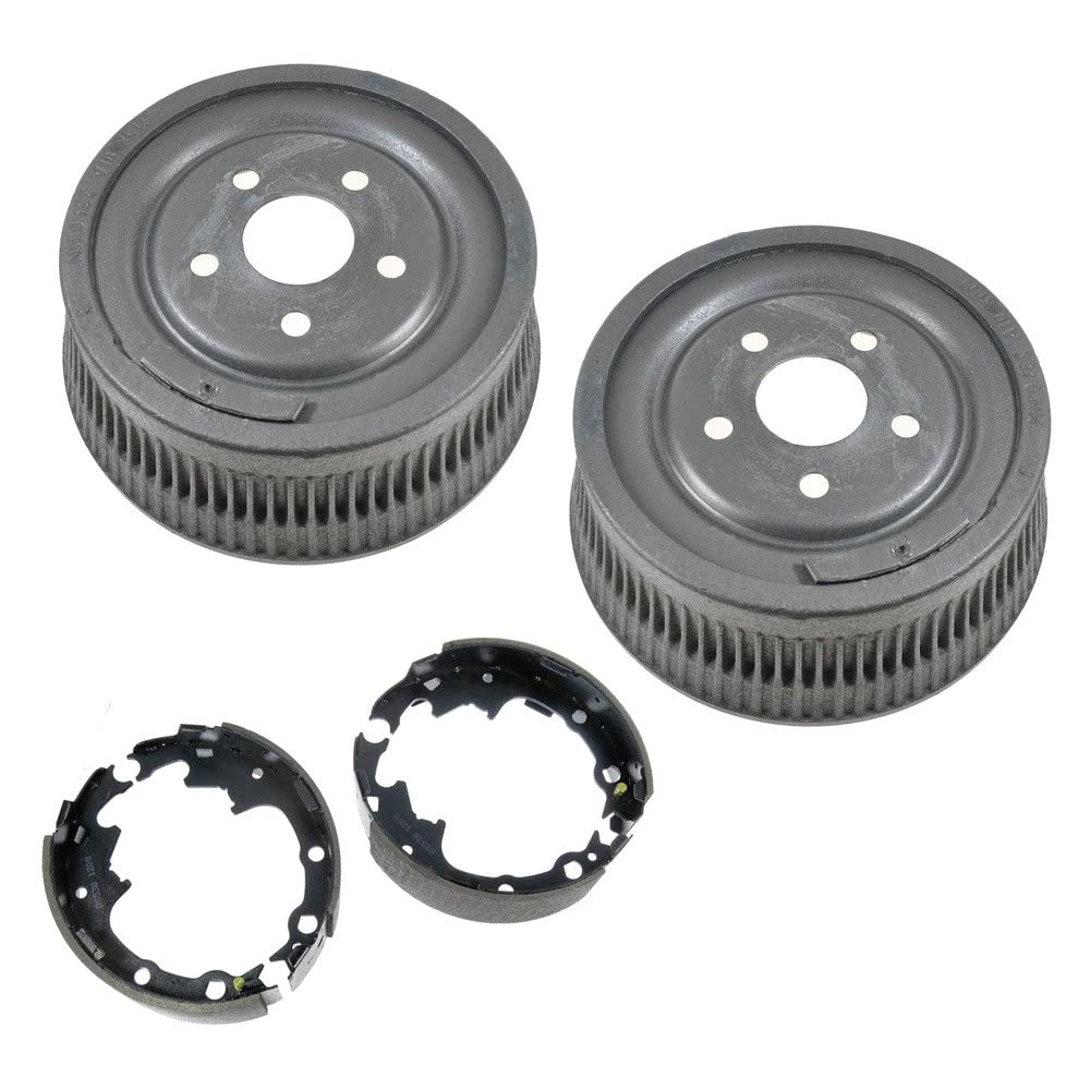 TRQ Rear Brakes Drums & Shoes Kit Set for Grand Caravan Voyager Town & Country