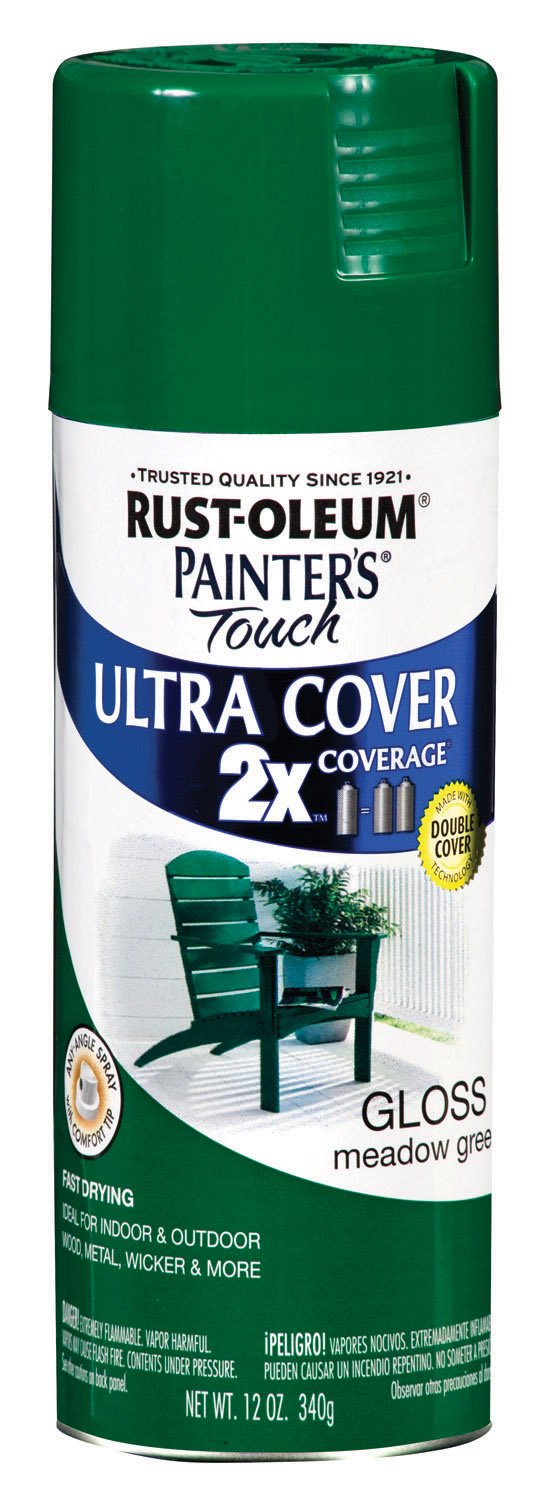 Rust-Oleum Painter's Touch Ultra Cover Gloss Meadow Green Spray Paint 12 oz.