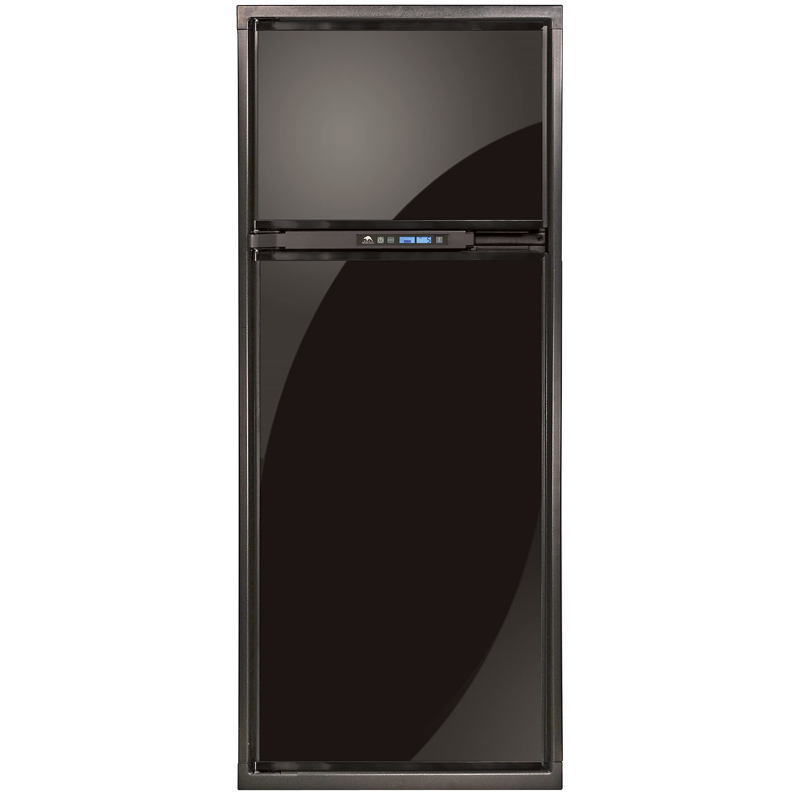 NORCOLD INC Norcold N8XFR Polar N8X Series 2-Way AC/LP RV Refrigerator with Fan - 8 cu. ft, Black, RH Door