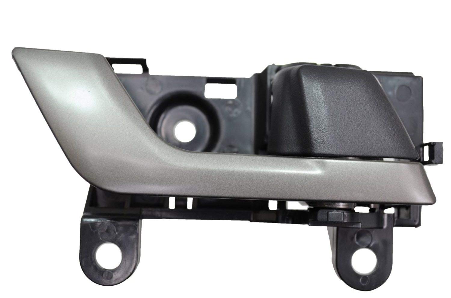 Pt Auto Warehouse To-2605Ra-Rh - Interior Inner Inside Door Handle, Painted Lever (Silver) With Black Housing - Right Passenger 