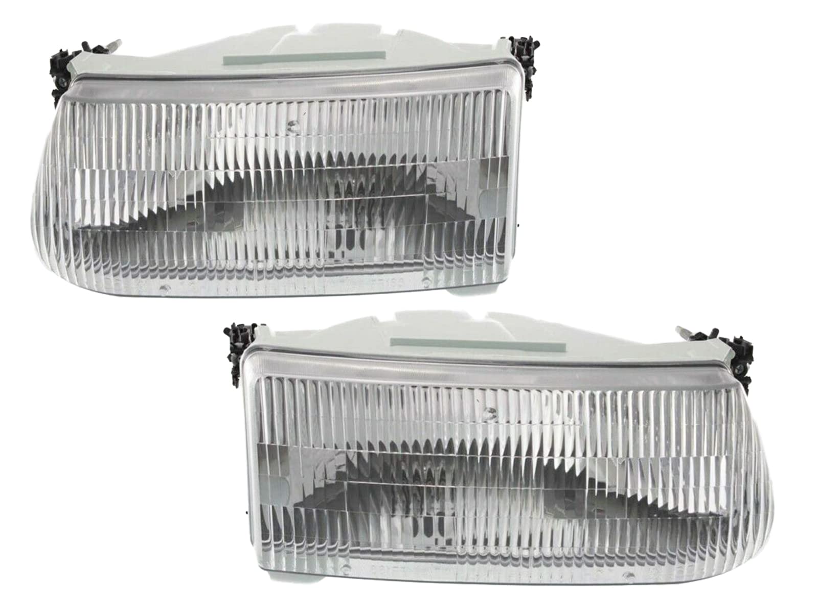 95 96 97 98 99 00 01 Ford Explorer Headlight Headlamp Composite Halogen Front Head Light Lamp Set Pair Left Driver And Right Pas
