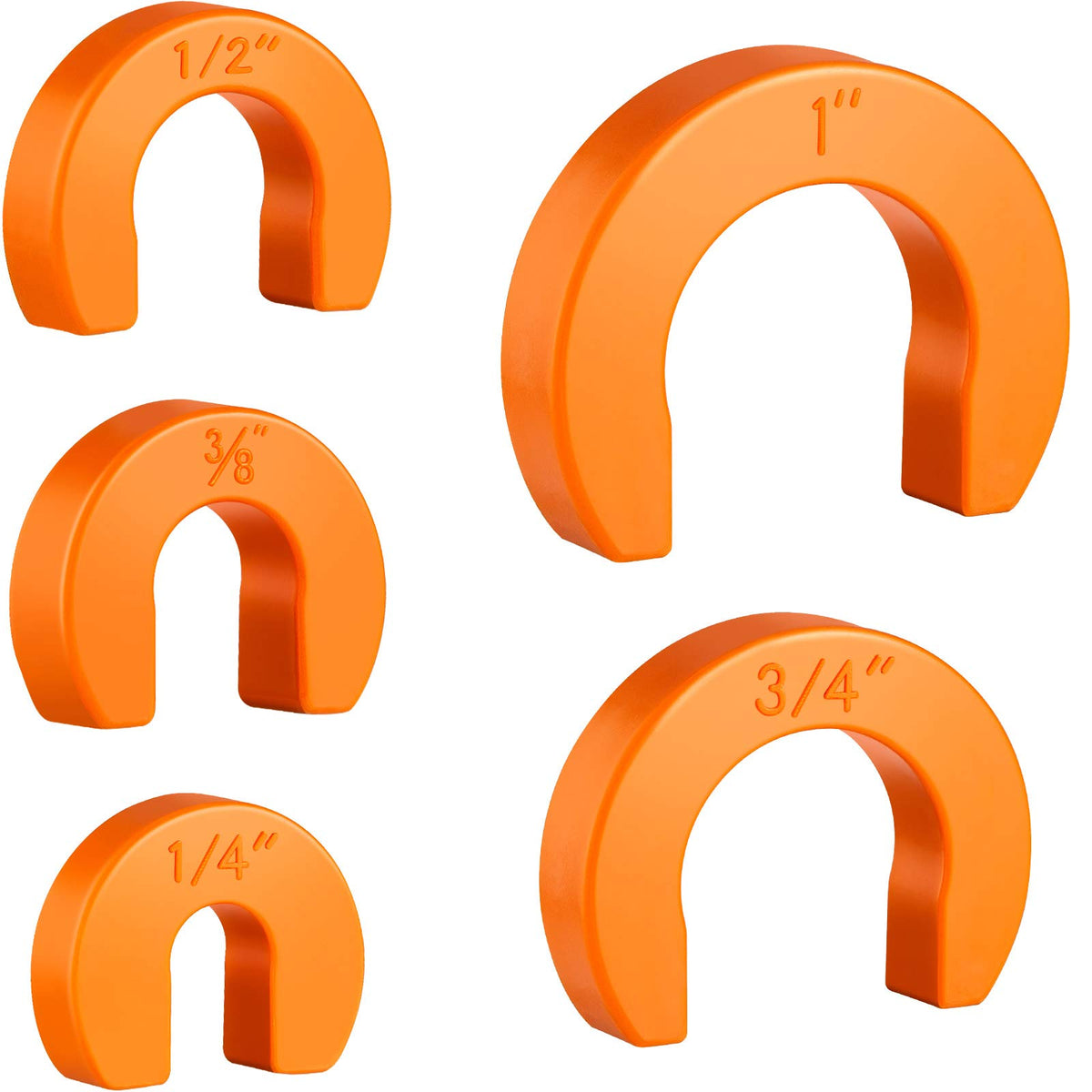 5-Piece Disconnect Clip Tool Set - Push-Fit Fitting Removal Tools For Easy Disconnection, Includes 5 Sizes (1/4, 3/8, 1/2, 3/4,