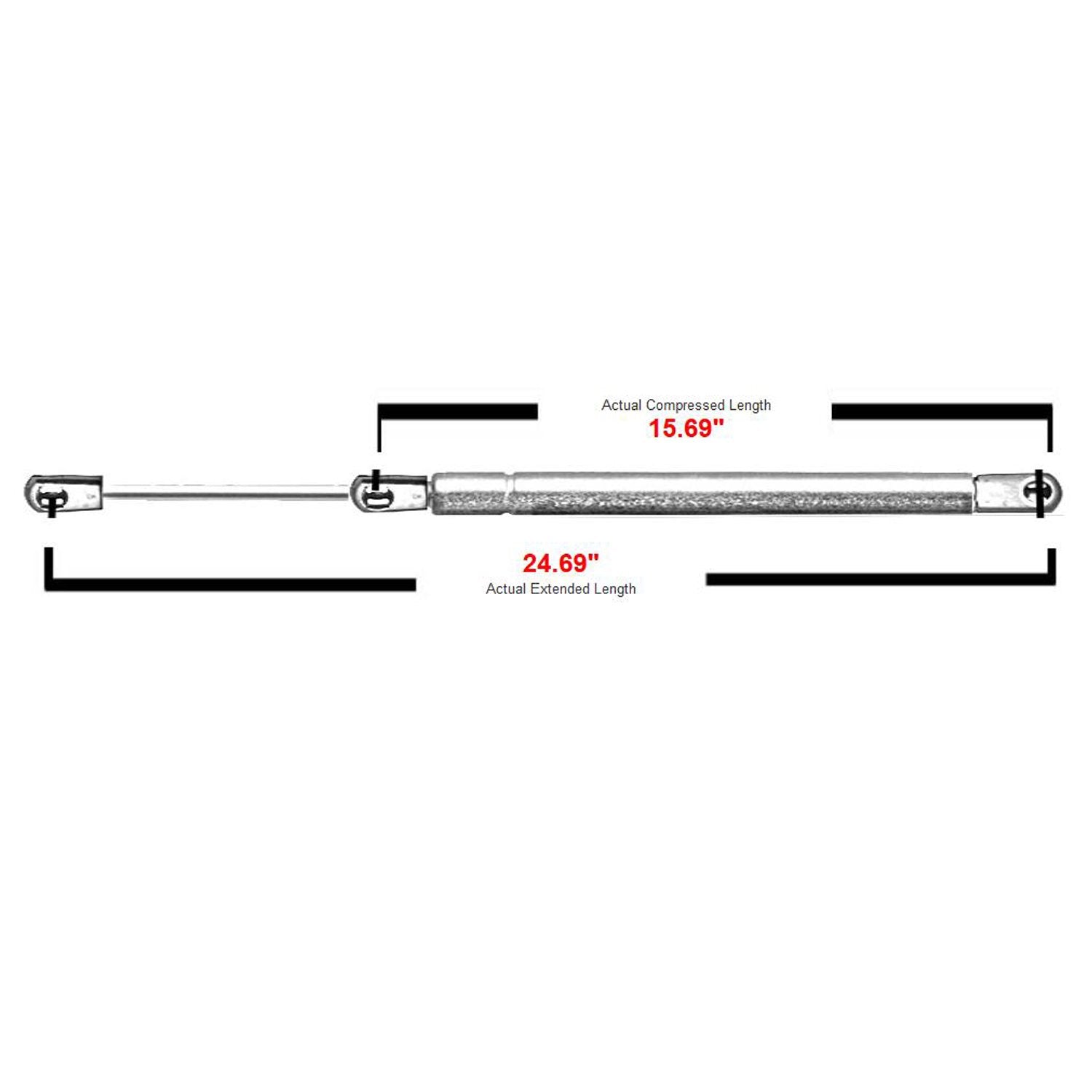 Liftgate Struts For 2000-2004 Chevy Suburban 1500 2500, Rear Hatch Lift Support Fit 1995-2004 Tahoe, Trunk Shocks Fit 1999-2004 Gmc Yukon, 1999-2004 Cadillac Escalade, 2 Pcs