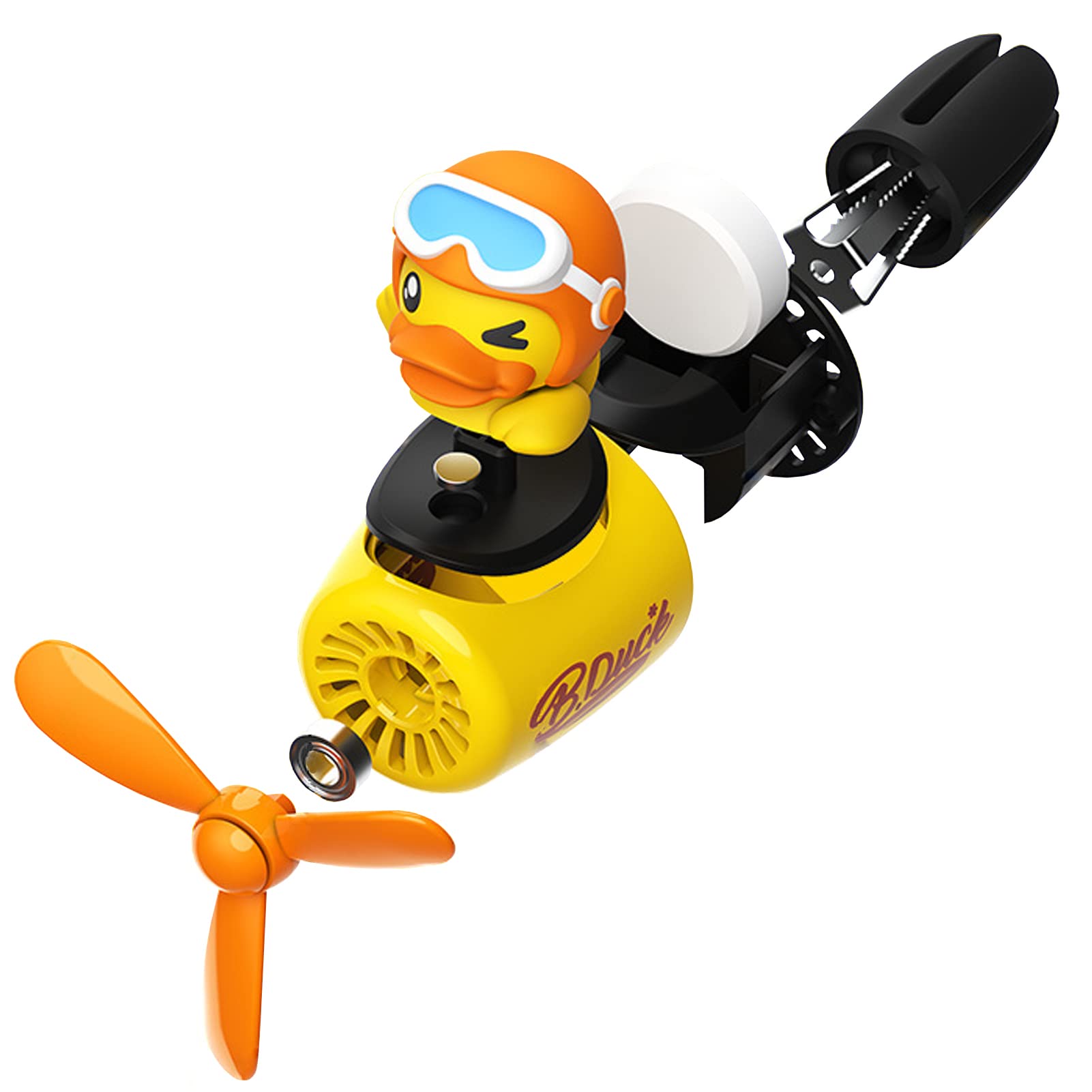 Pilot Yellow Duck Car Air Fresheners - Rotating Propeller Cartoon Automotive Diffuser With Creative Car Perfume Decoration