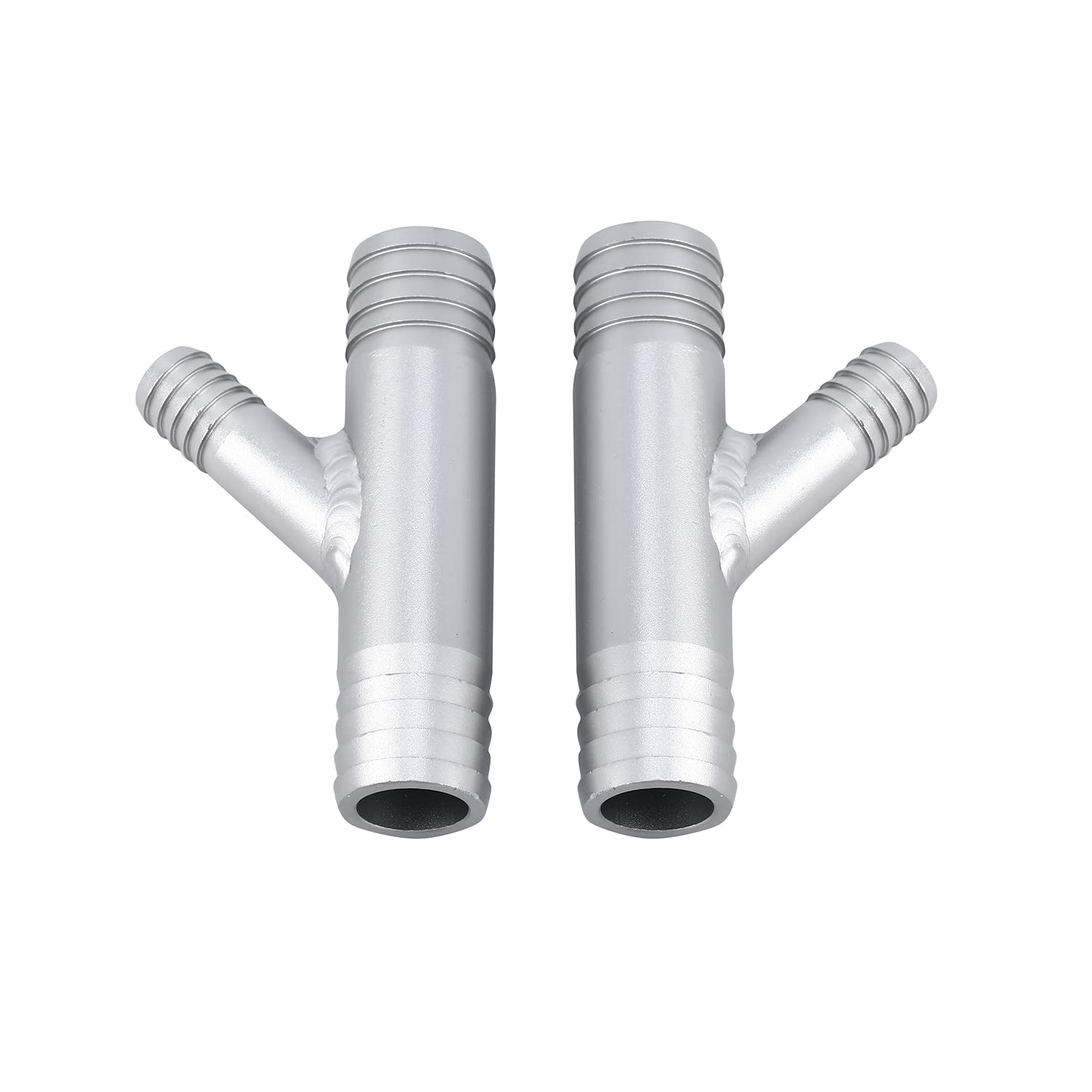 GRT A Pair 1 INCH to 5/8 CAB Heater Y Fittings UTV SXS RZR CAN AM Polaris Made from Aluminum