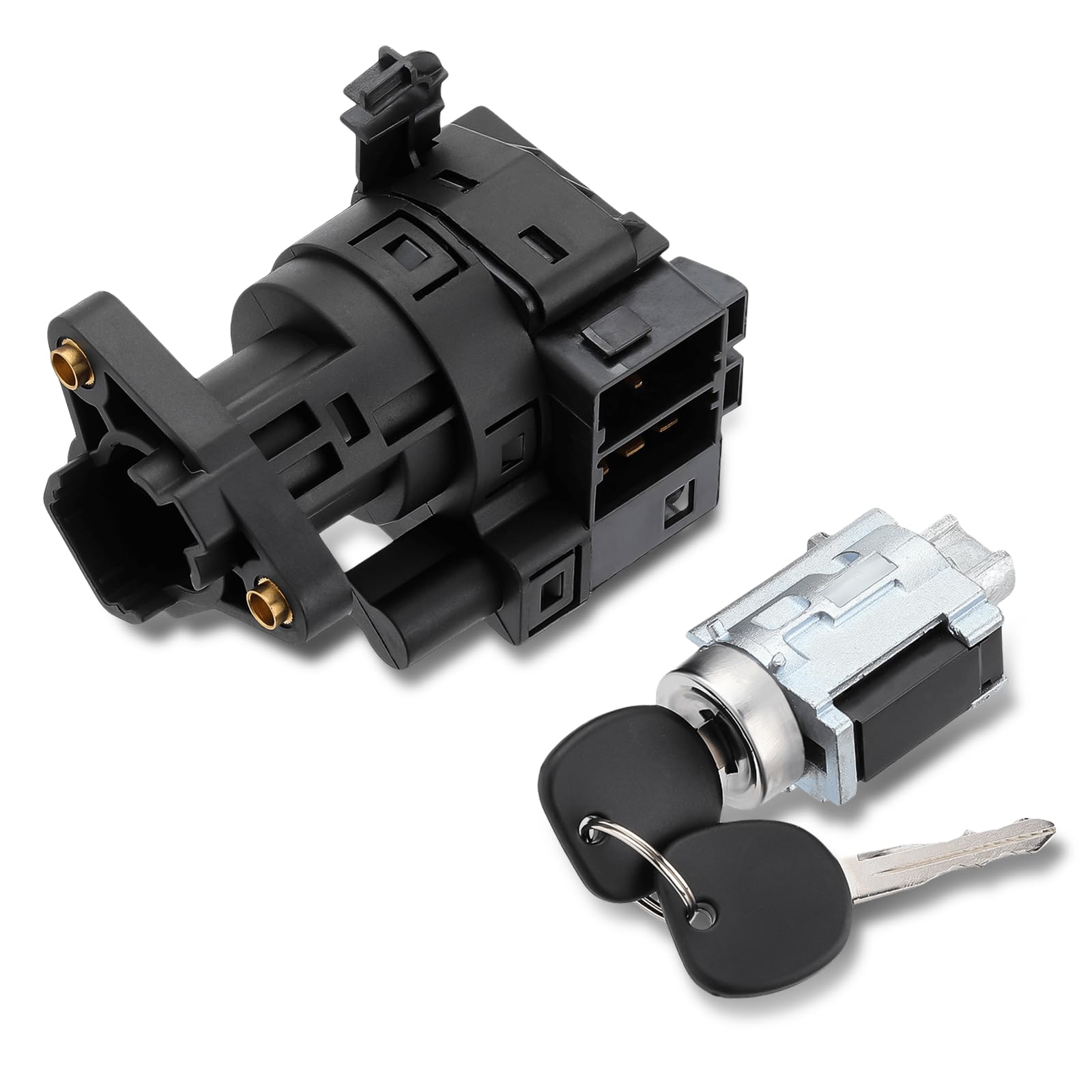 ISINFLASH Ignition Switch & Ignition Lock Cylinder with 2 Keys Compatible with 1997-2005 Chevy Malibu Impala Monte Carlo Olds Al