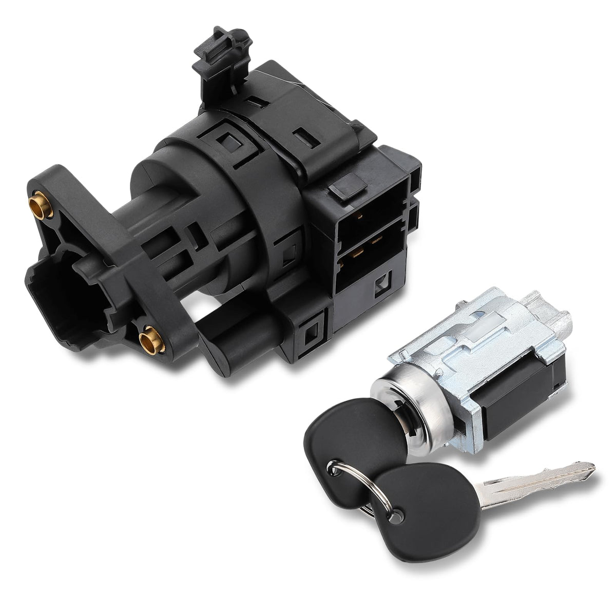 ISINFLASH Ignition Switch & Ignition Lock Cylinder with 2 Keys Compatible with 1997-2005 Chevy Malibu Impala Monte Carlo Olds Al