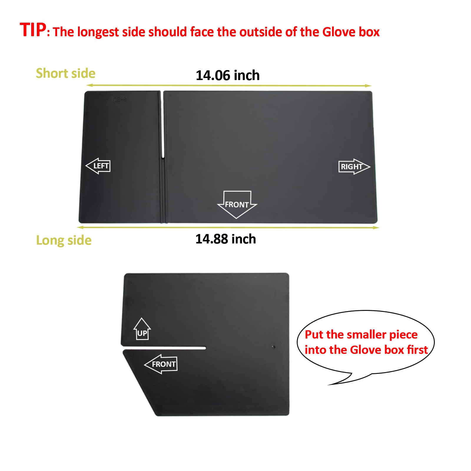 Jdmcar Compatible With Toyota 4Runner Accessories 2010-2023 2024 Glove Box Organizer And Gx 460 (2010-2023)