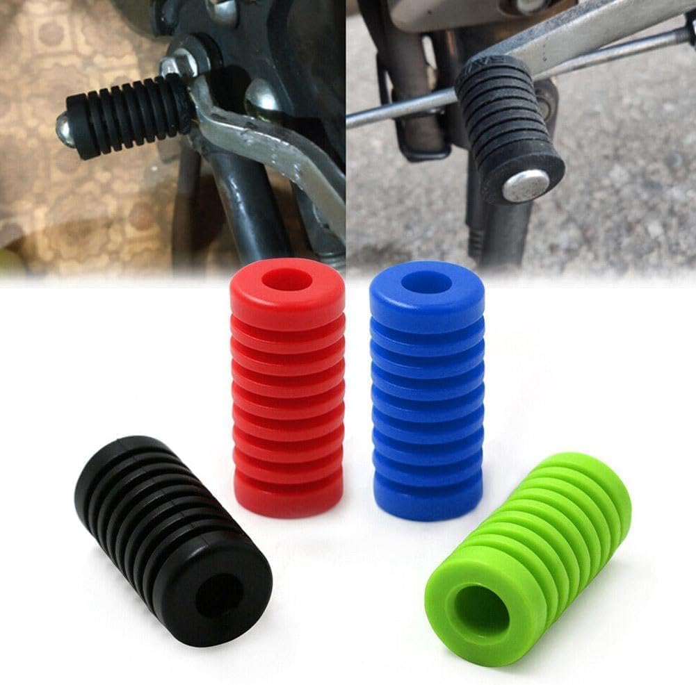 2Pcs Black Motorcycle Gear Shift Shifter Lever Pedal Rubber Cover,Motorbike Shift Pad Shoe Boot Cover Protective Gear,Motorcycle