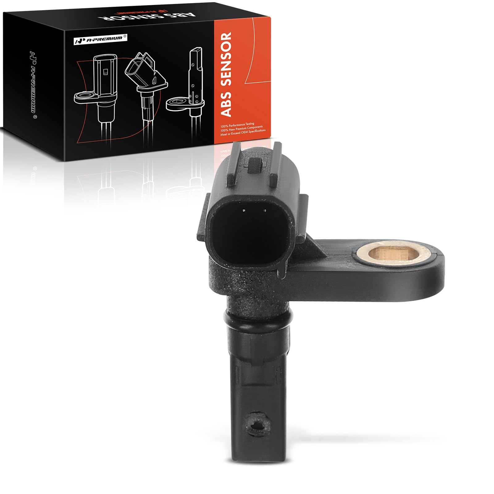 A-Premium Left ABS Wheel Speed Sensor - Compatible with Toyota Models - Sequoia 2008-2017, Tundra 2007-2017 - Driver Side, Replaces 689543-0C020, 6895430C020