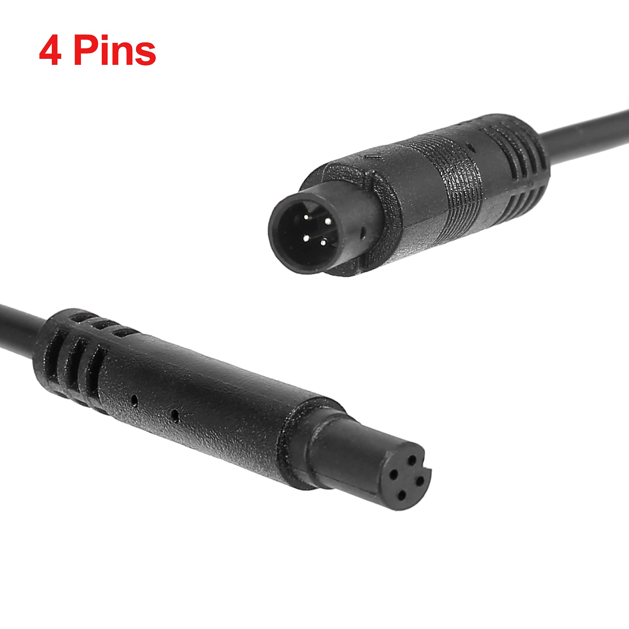 X Autohaux 4 Pin 3Ft 1M Backup Camera Extension Cable Dash Camera Cord Car Rear View Camera