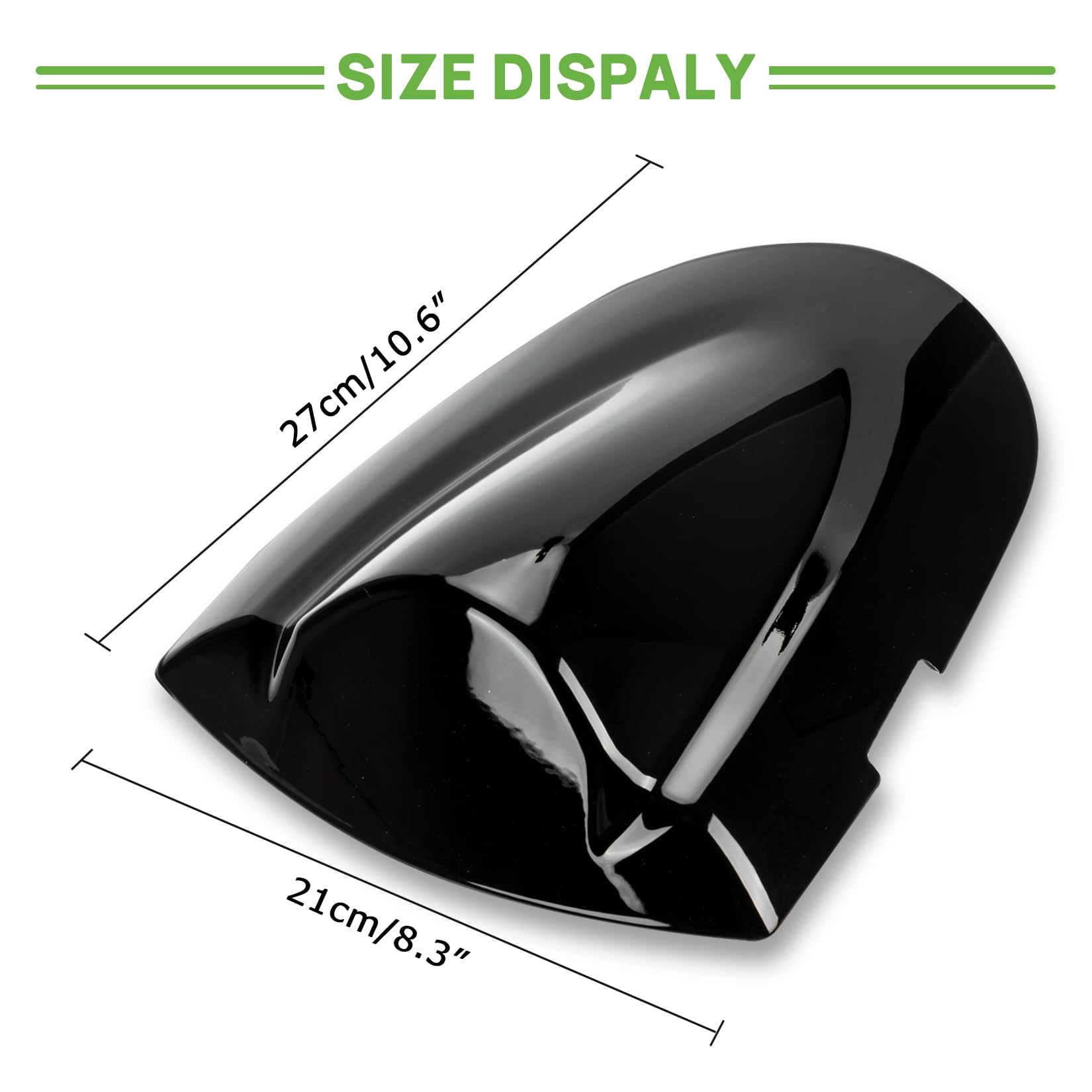 Motorcycle Rear Passenger Seat Fairing Cover Cowl Tail Section Motorcycle Fairing for GSXR600 750 K6 2006-2007, Black