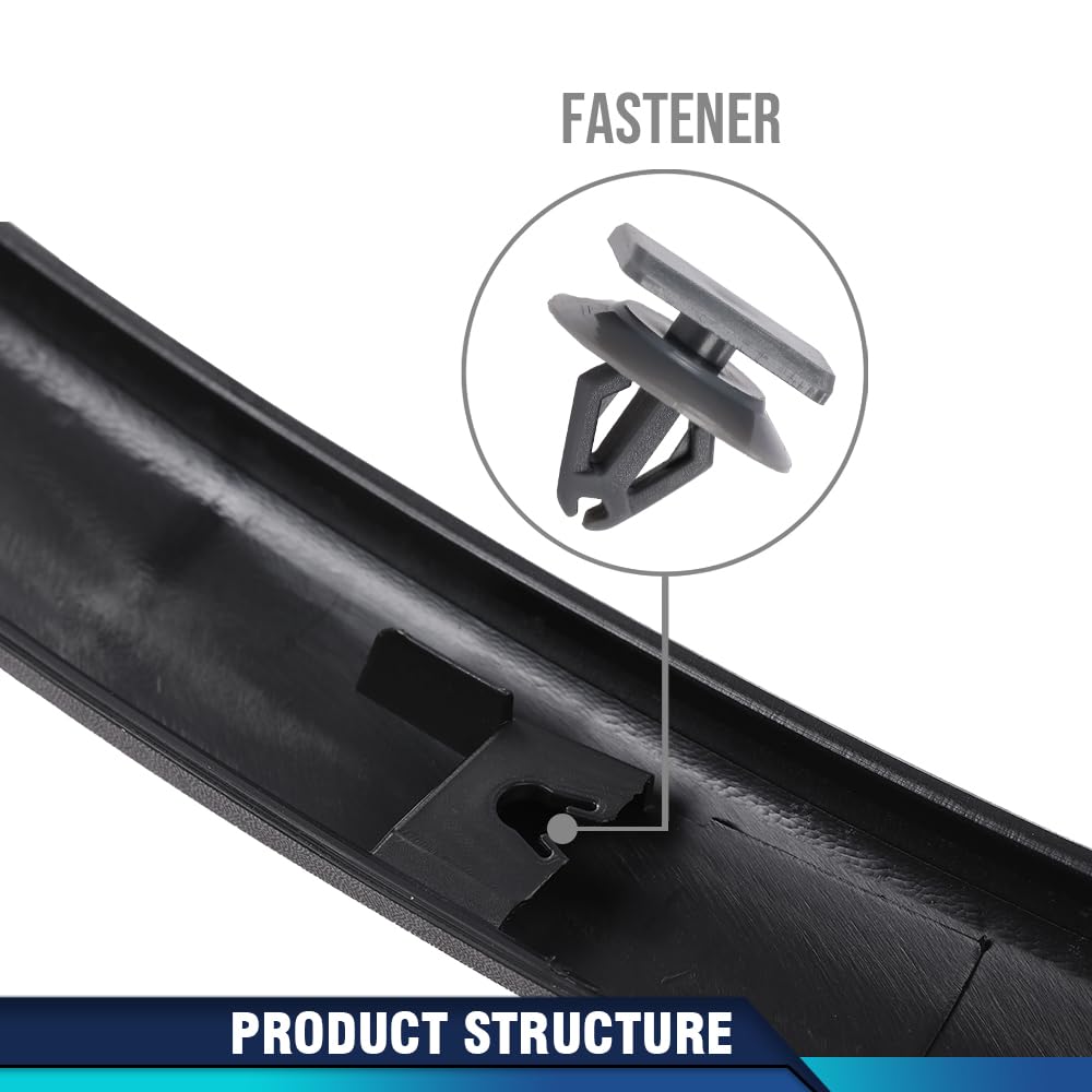 Pit66 Black Fender Trim Compatible With Dodge Durango 2011-2021 Ch1291112, Ch1290112, 57010620Ae, 57010620Ad, 57010621Ae, 570106