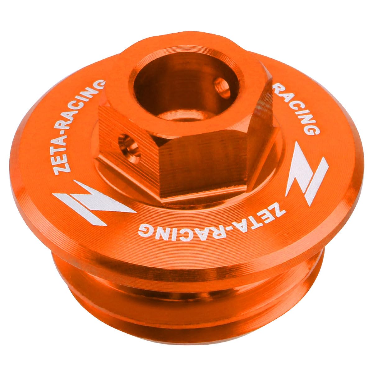 Zeta Anodized Aluminum Orange Oil Filler Plug 65-300 2-St, 250-690 4-St All