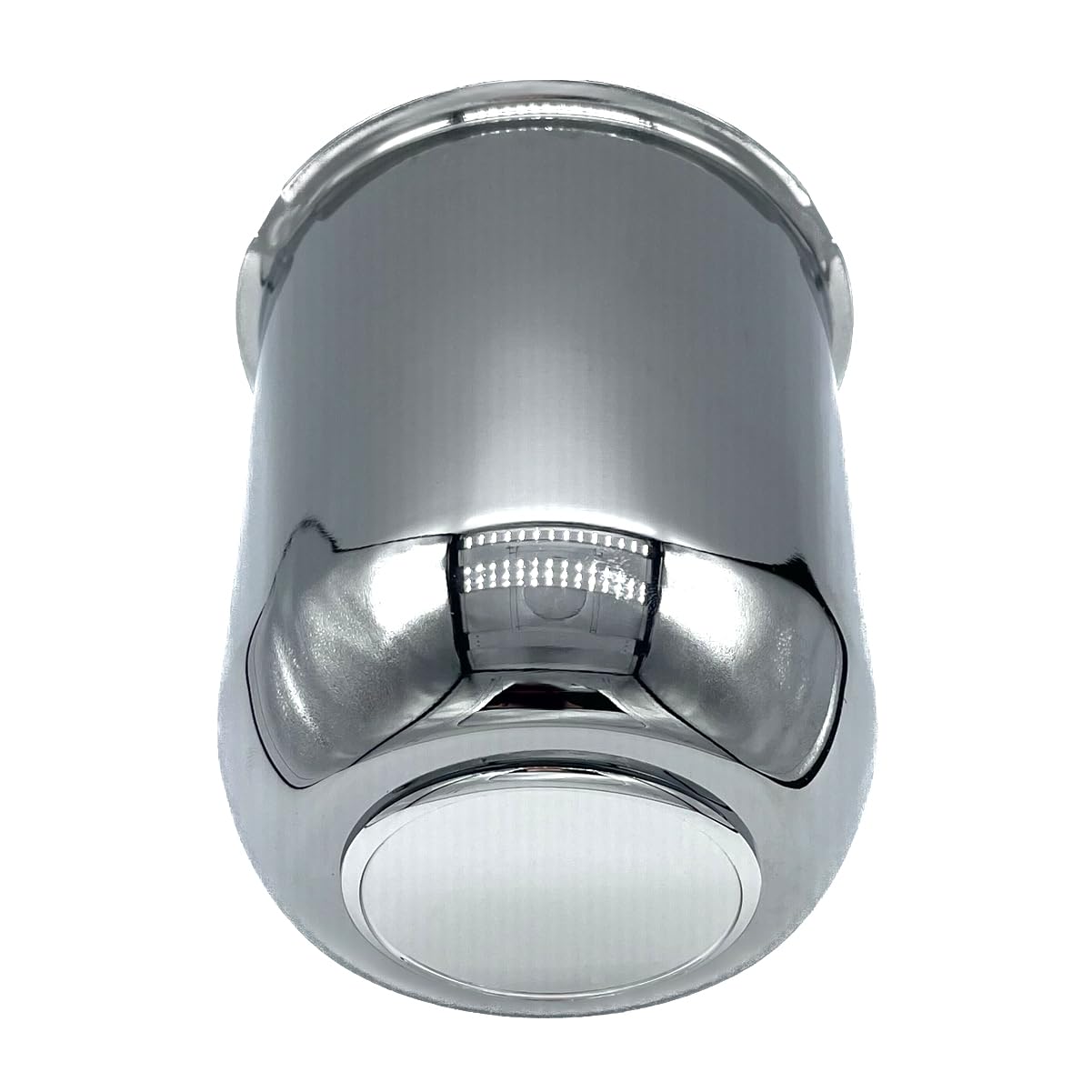 AYZH 4 Pack 3-3/4 Inch Center Caps Push Through for Trailer Truck RV Wheels Rims 3-3/4'' Center Bore Chrome Steel