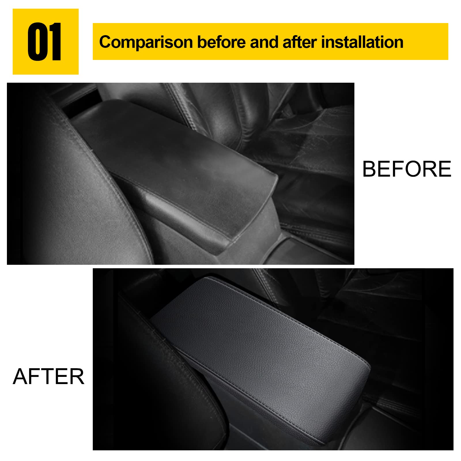 AOMSAZTO Car Armrest Cover Fit for 2008-2012 Nissan Altima,Waterproof Center Console Cover Mat for Nissan Altima