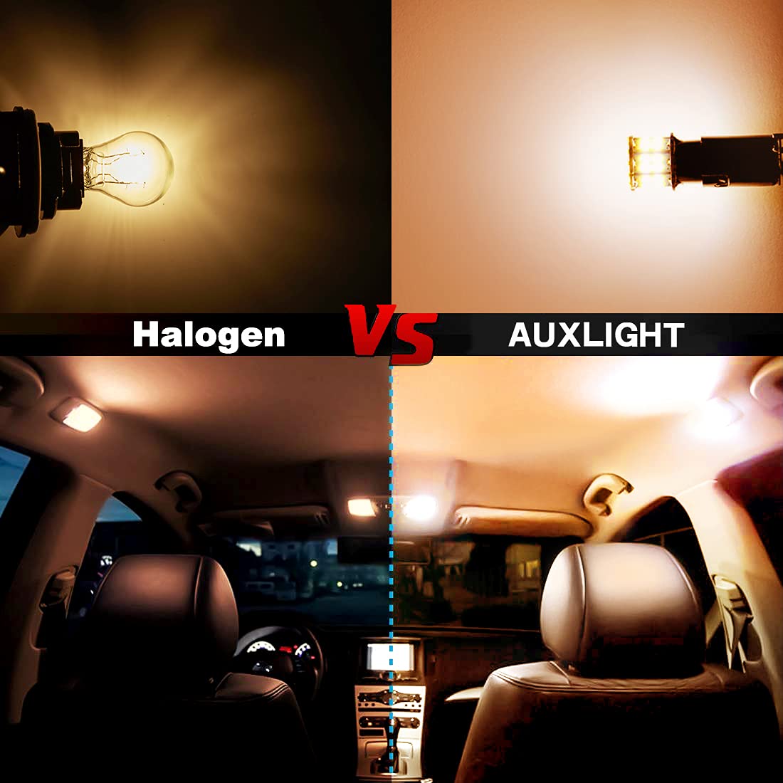 Auxlight 20 Pcs 1156 1141 1003 7506 Ba15S Rv Interior Light Bulbs, Super Bright 50Smd Led Replacement For 12 Volt Rv Camper Trai